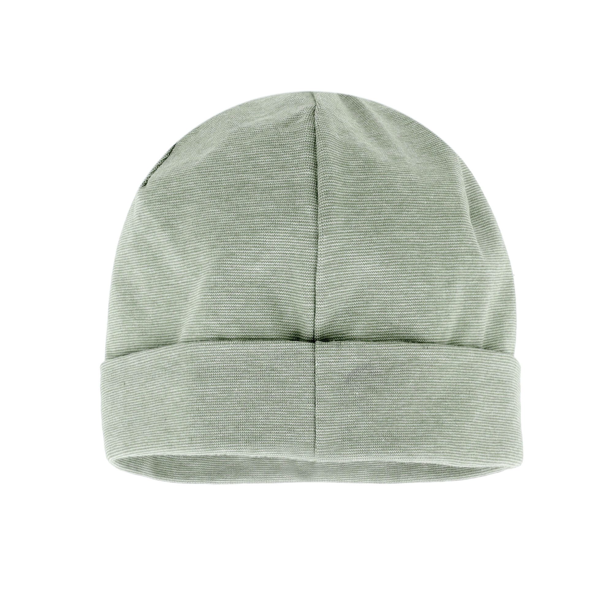 MAXIMO Jerseymütze GOTS BABY-Beanie, Umschlagrand Microringel, Jersey, UV 50 (1-St) Baumwolljersey – Bild 4 von 4