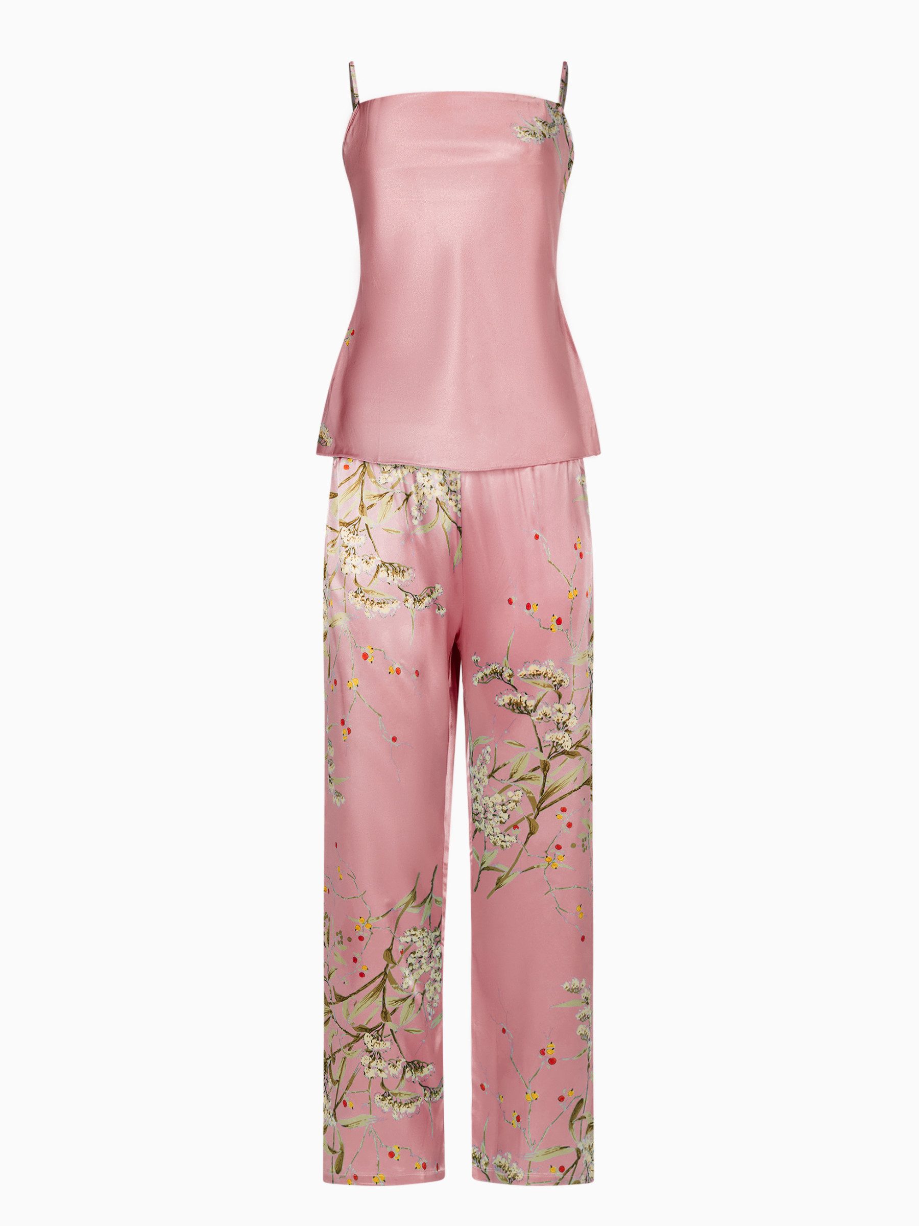 Elegant Love Capri-Pyjama Schlafanzug-Set mit elegantem Blumendruck, Damen- günstig online kaufen