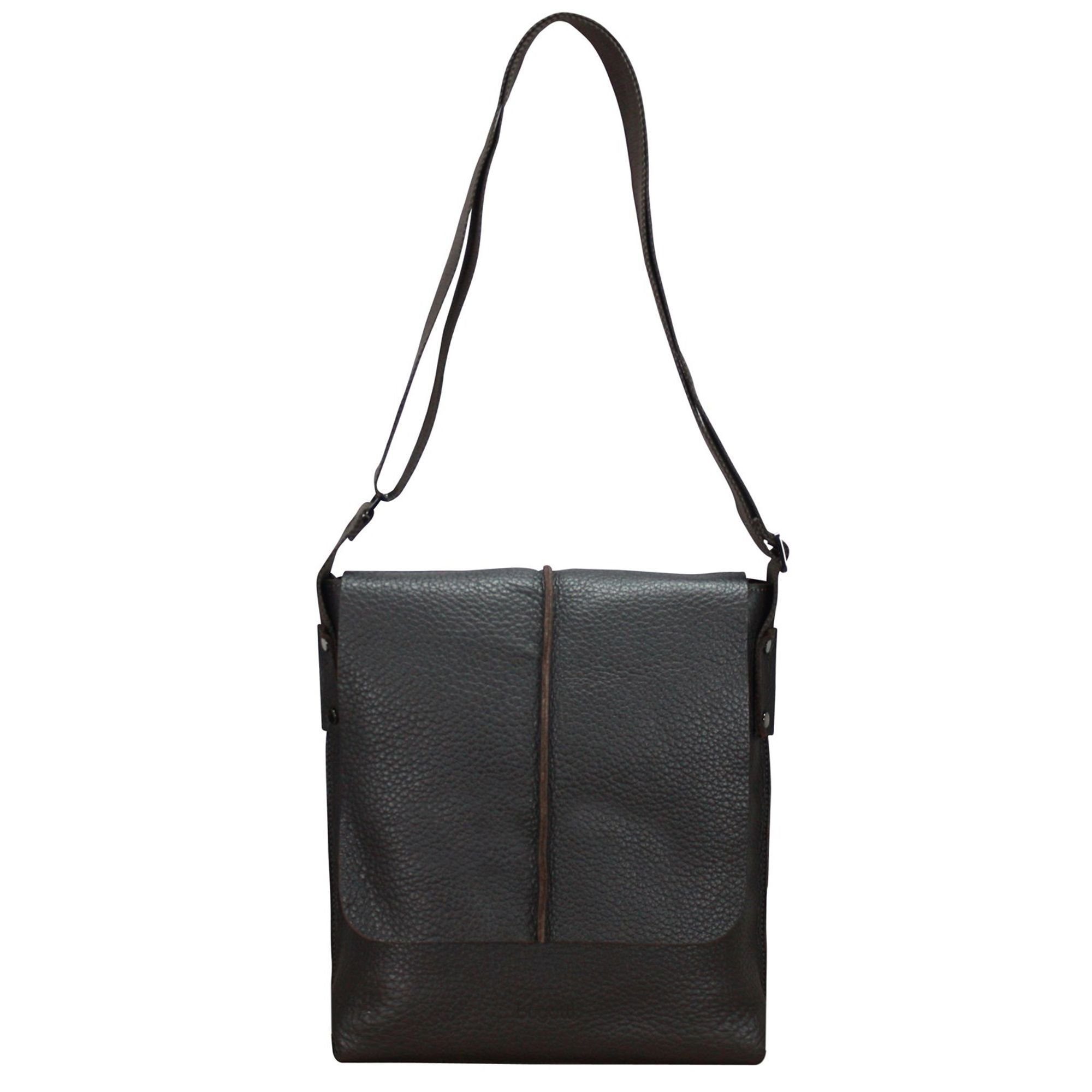 bugatti Messenger Bag »Milano«, Leder, Ausstattungen Handyfach