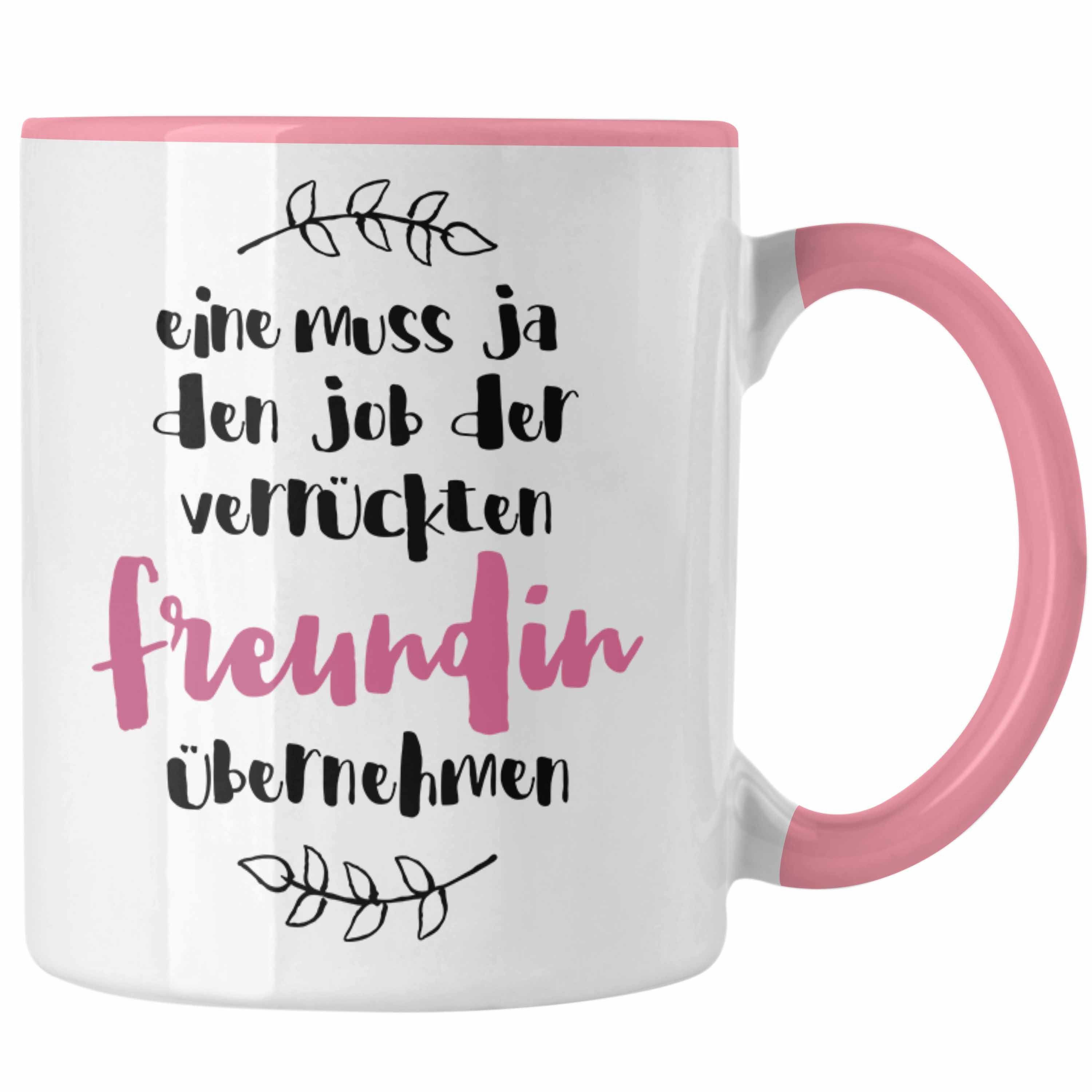 Tasse Lustiger Geschenk - Trendation Rosa Trendation Freundin Familie Tasse Verrückte Spruch