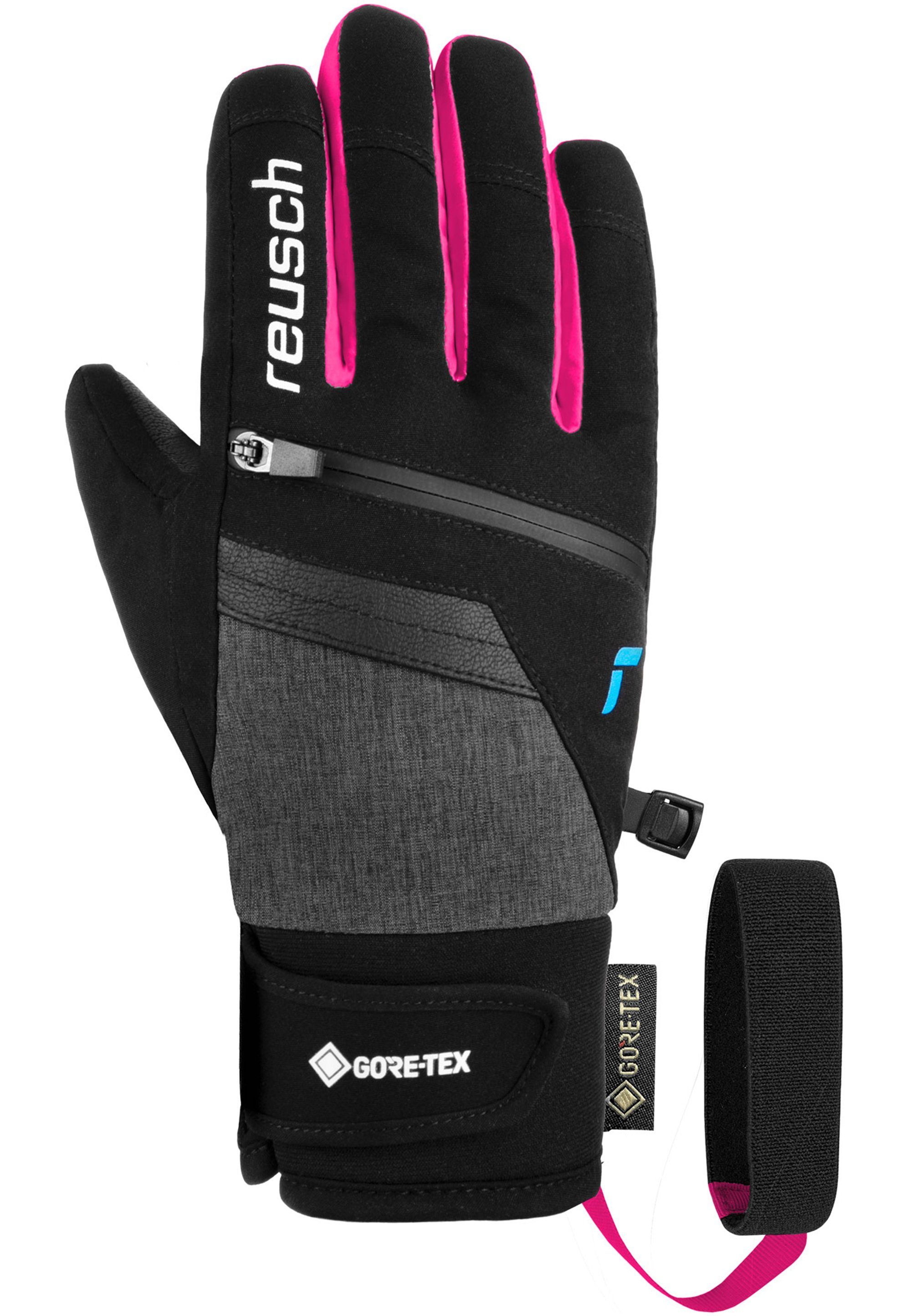 GORE-TEX pink-schwarz in sportlichem Skihandschuhe Junior Design Reusch Travis