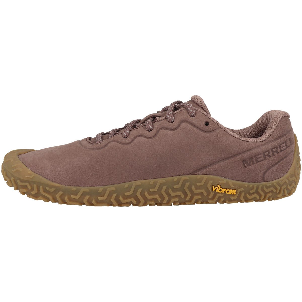 Merrell Vapor Glove 6 Leather Damen Barfußschuh Minimalschuhe, Halbschuhe, Schnürschuhe, Barfuß Sneaker, Sneaker