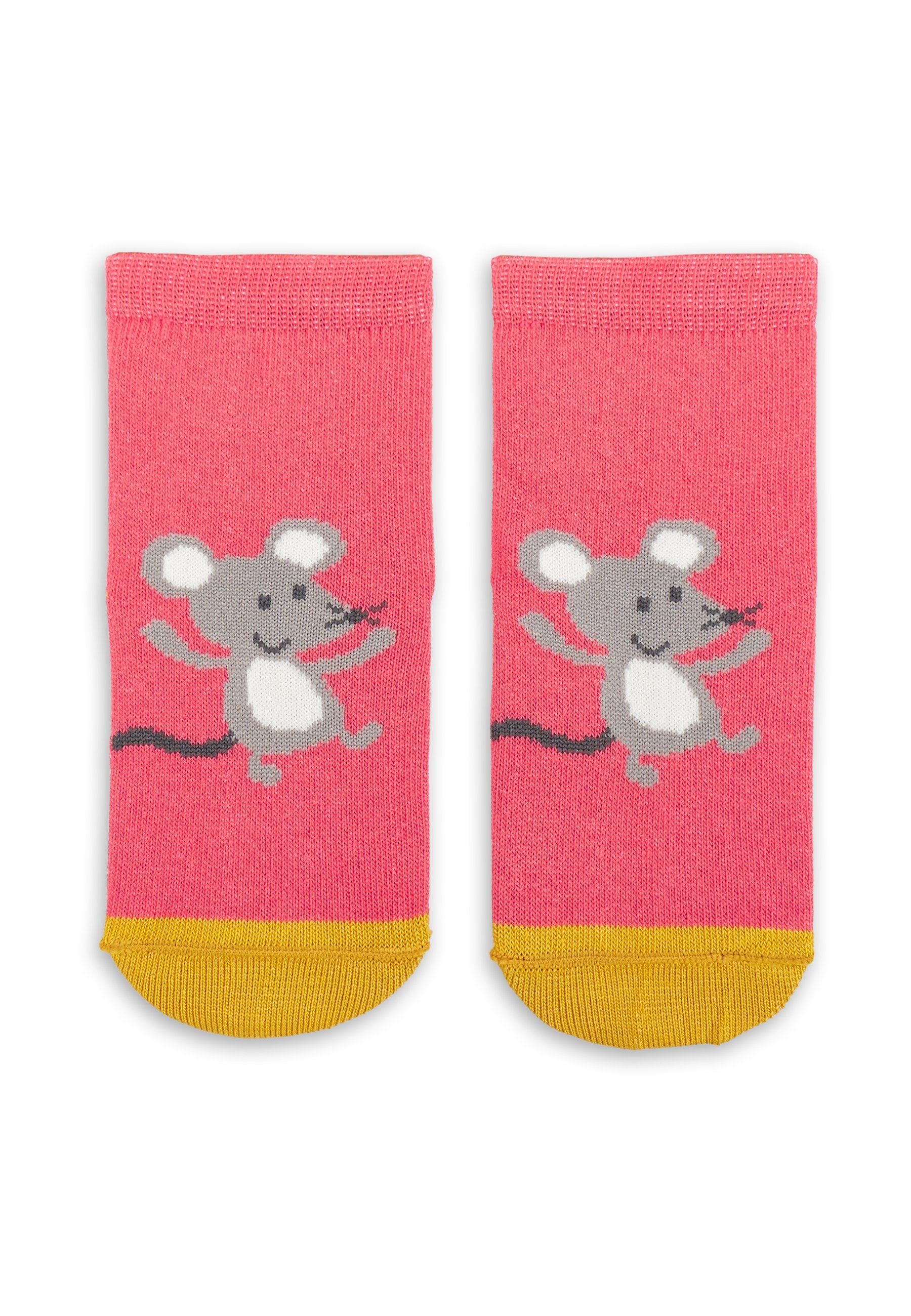 mit Socken Baby 3 Paar Socken (3-Paar) Set Socken Sigikid pink