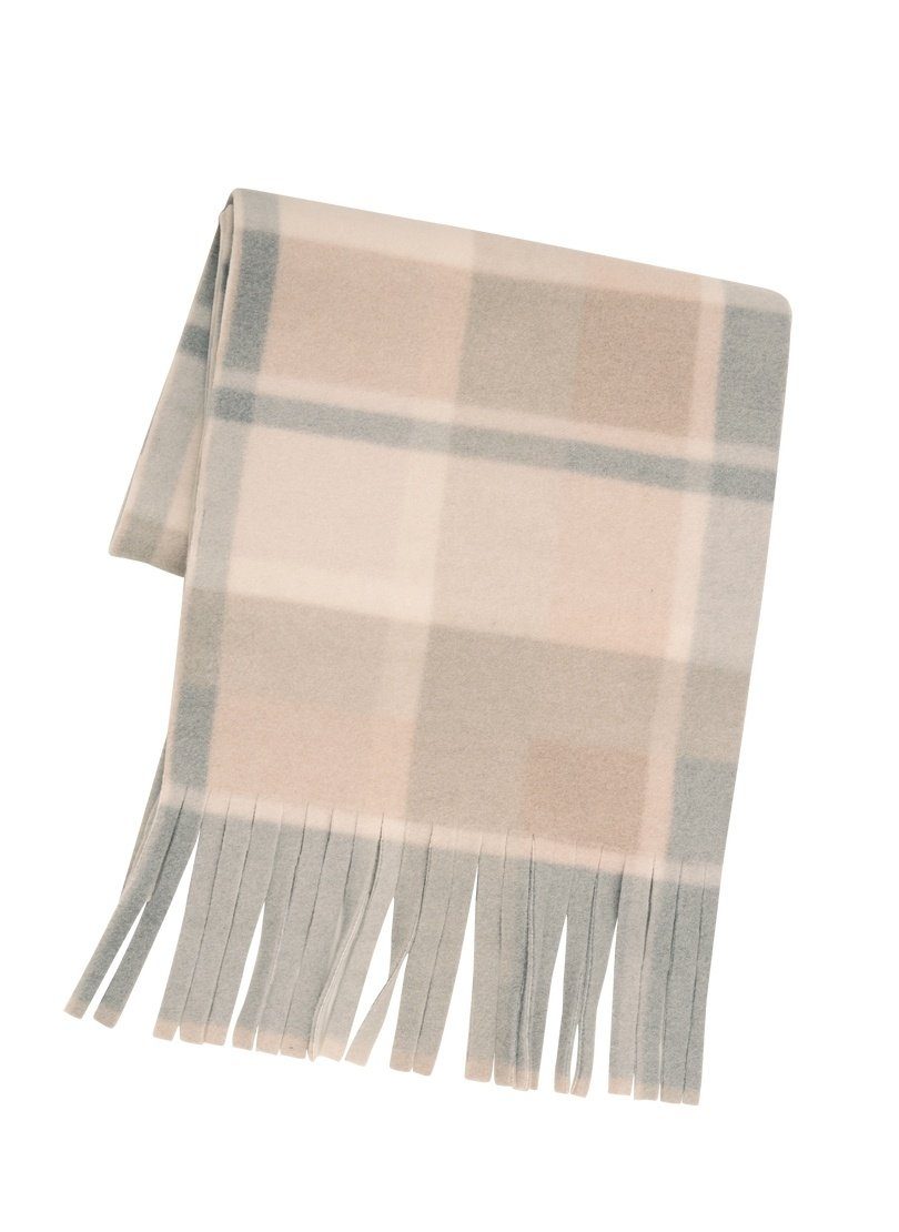 Trigema Fleeceschal TRIGEMA Fleece-Schal mit Karo-Muster, 100 % Polyester