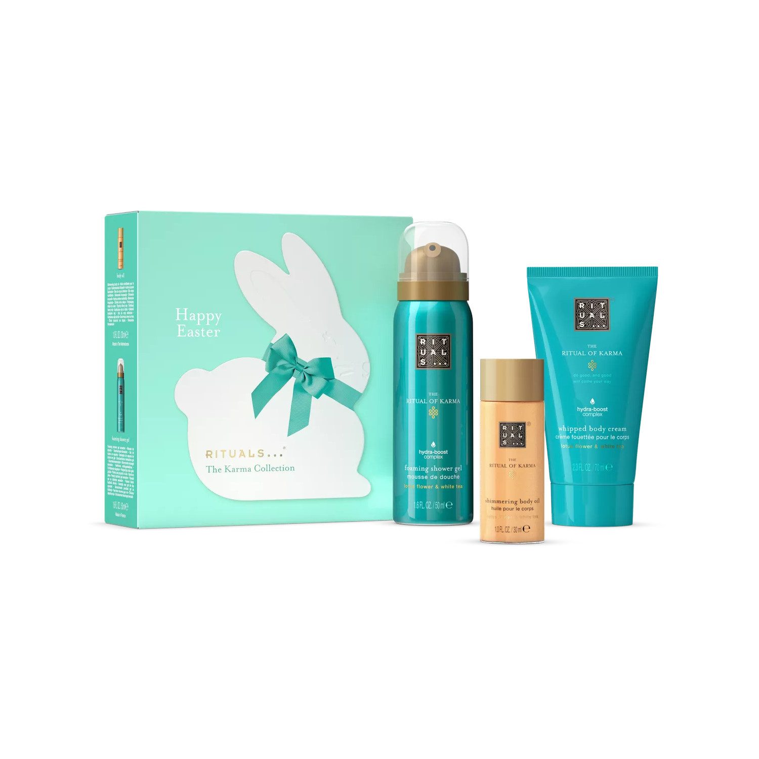 Rituals Pflege-Geschenkset Rituals Easter Giftset Karma Limited Edition, 3-tlg., Oster-Geschenkset mit floraler Karma-Duftkomposition
