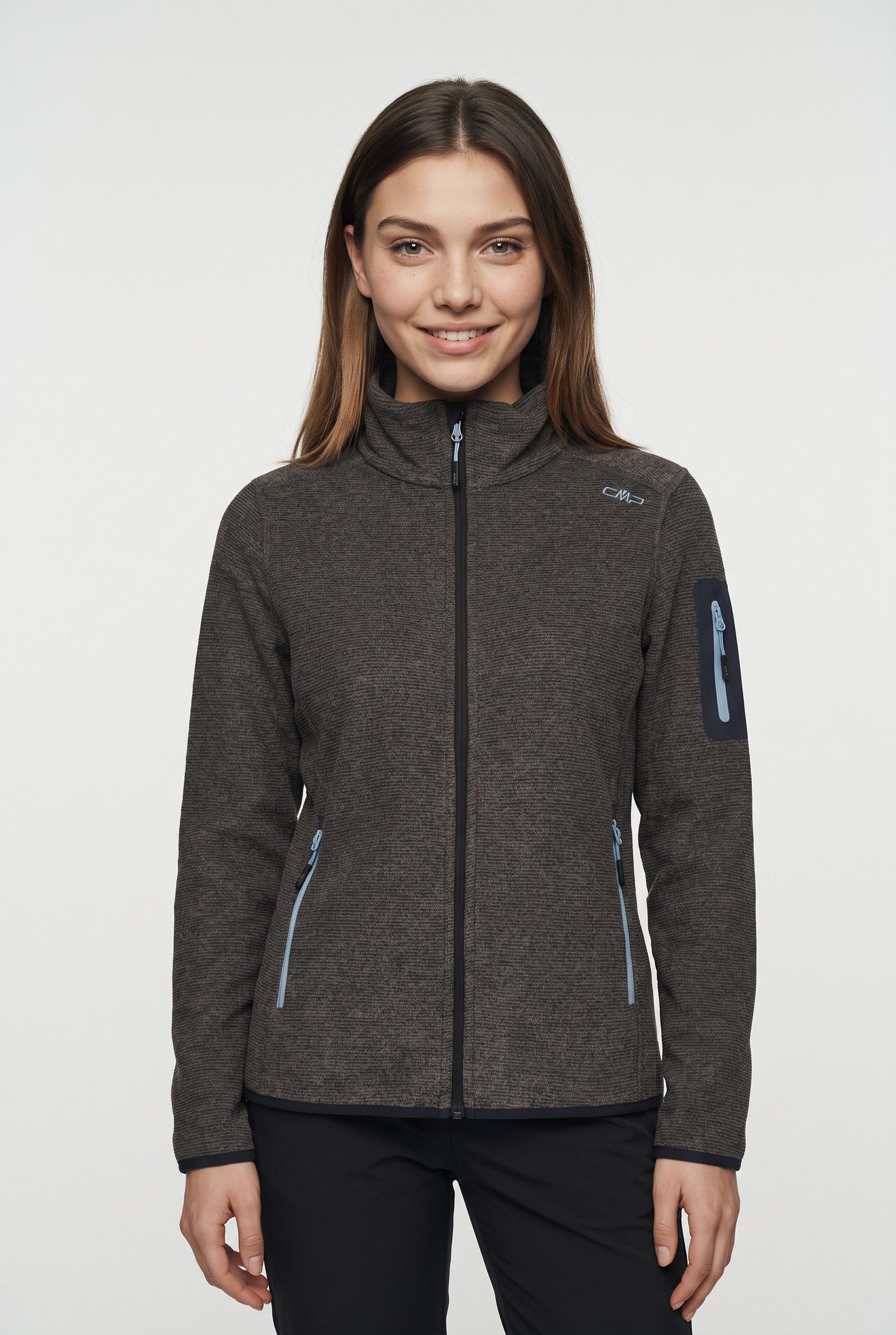 CMP Strickfleecejacke WOMAN JACKET mit Reißverschluss
