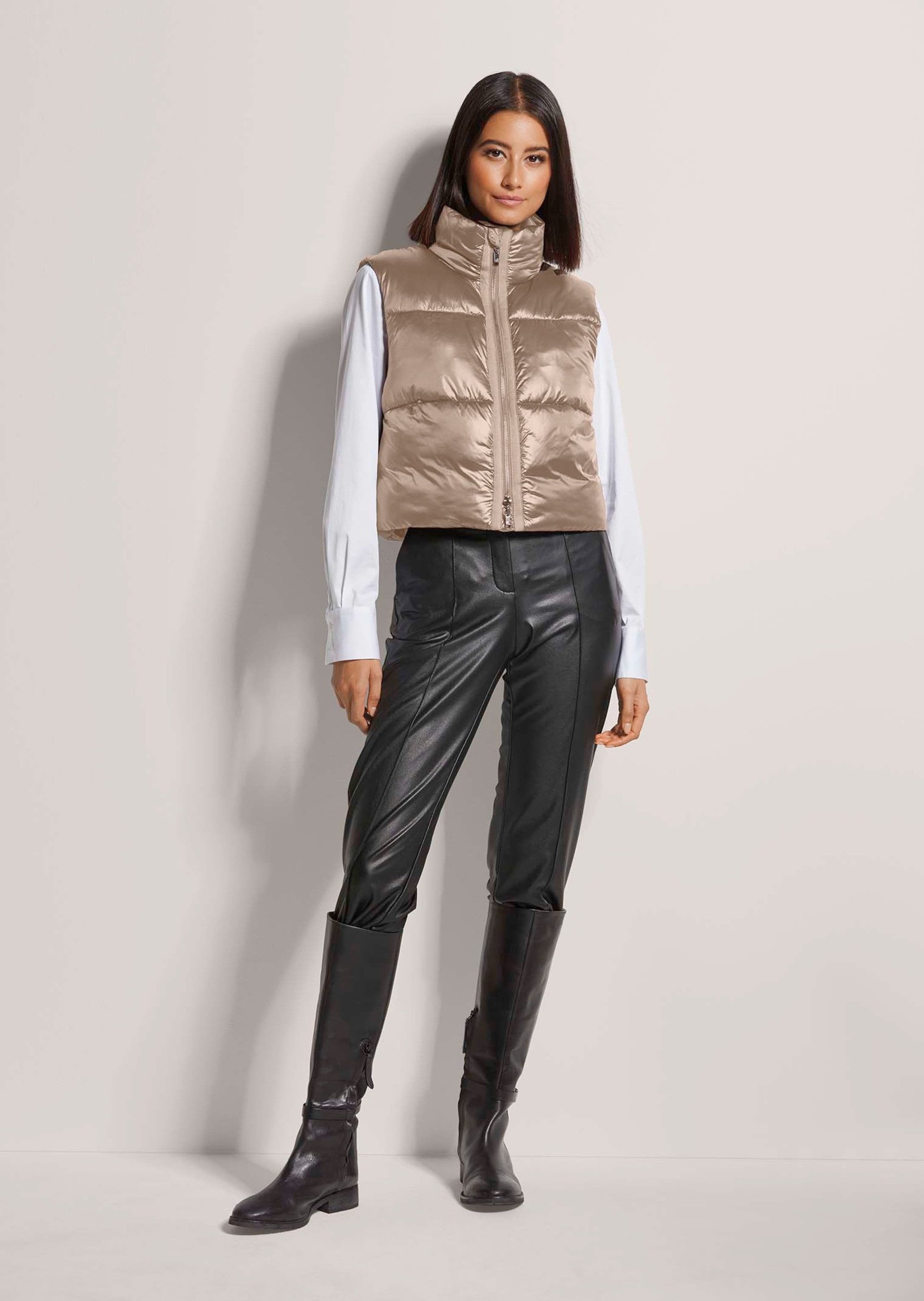 MADELEINE Kurzweste Sommerweste mit Glanz-Finish Metallischer Schimmer, hoh günstig online kaufen