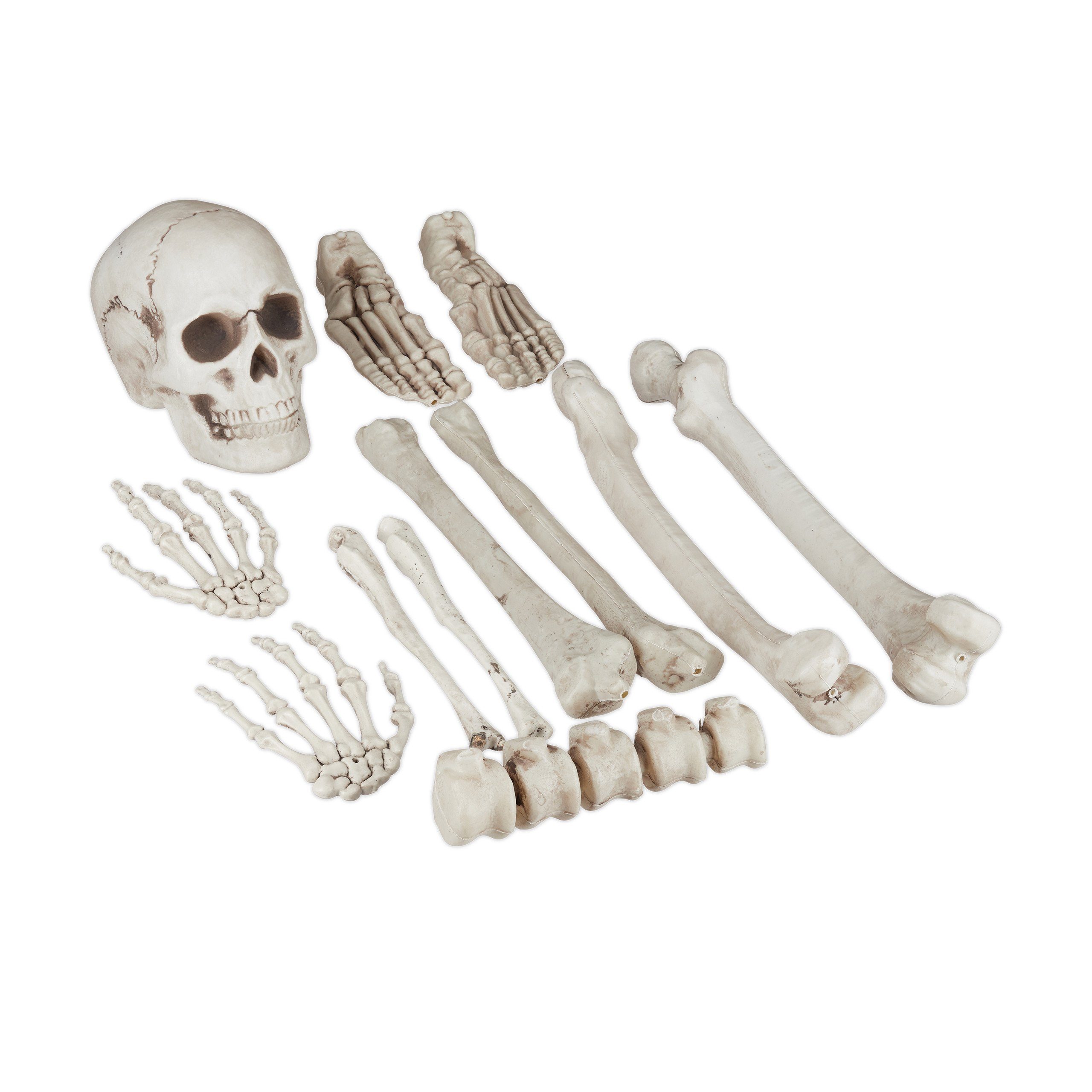 relaxdays Dekoobjekt Dekoknochen für Halloween (12 St)