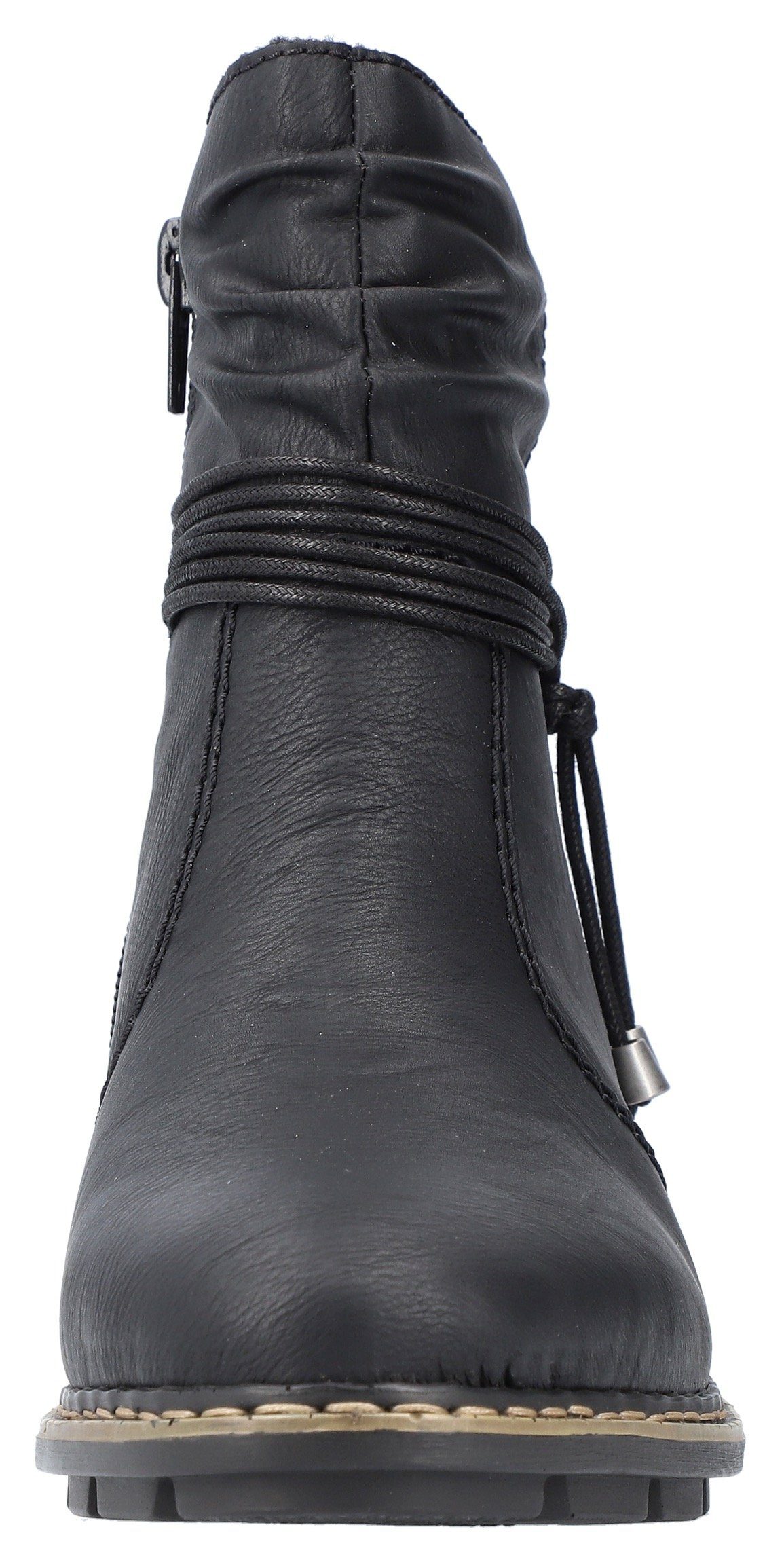 Rieker Winterstiefelette mit Zierkordel und slouchy Schaft