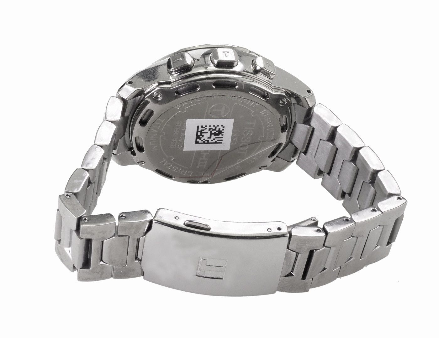 Tissot Quarzuhr Tissot Damen Quarz Uhr T-Touch II Titanium Chronograph T0472204411600, (Diamantiert)