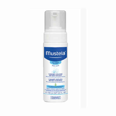 Mustela Haarshampoo Schaumshampoo für Neugeborene 150ml