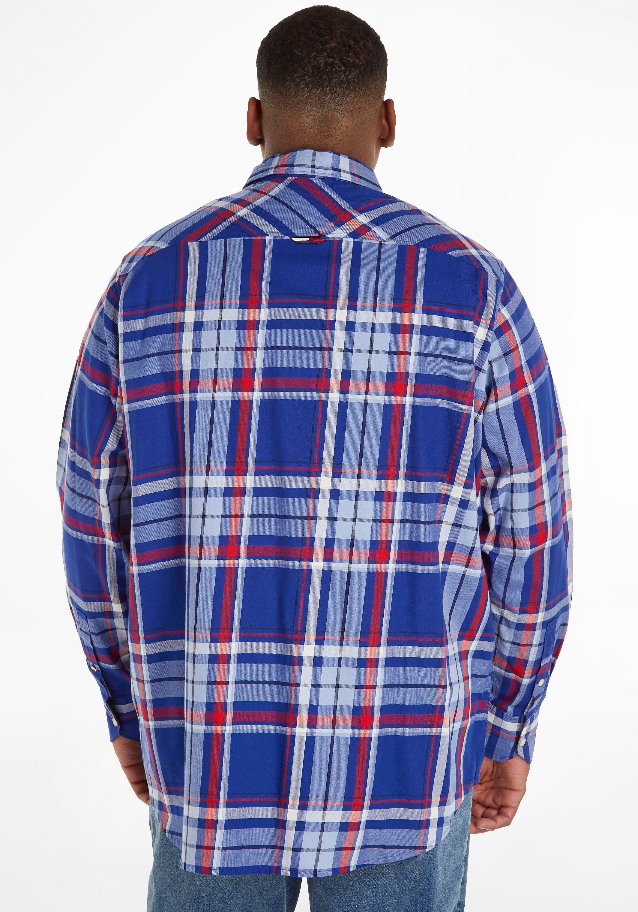 Tommy Jeans Plus Langarmhemd TJM PLUS ESSENTIAL CHECK SHIRT