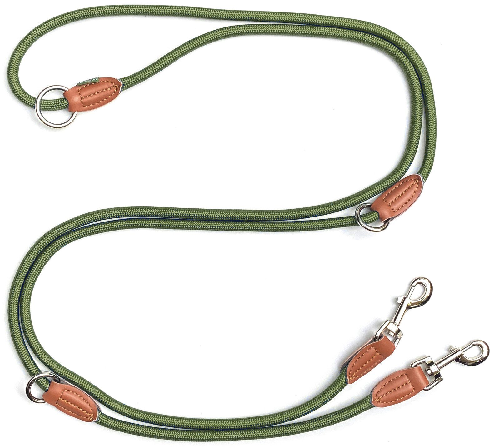Leisegrün Hundeleine Hundeleine große Hunde Führleine 3m verstellbar mit 2 Karabiner, Nylon