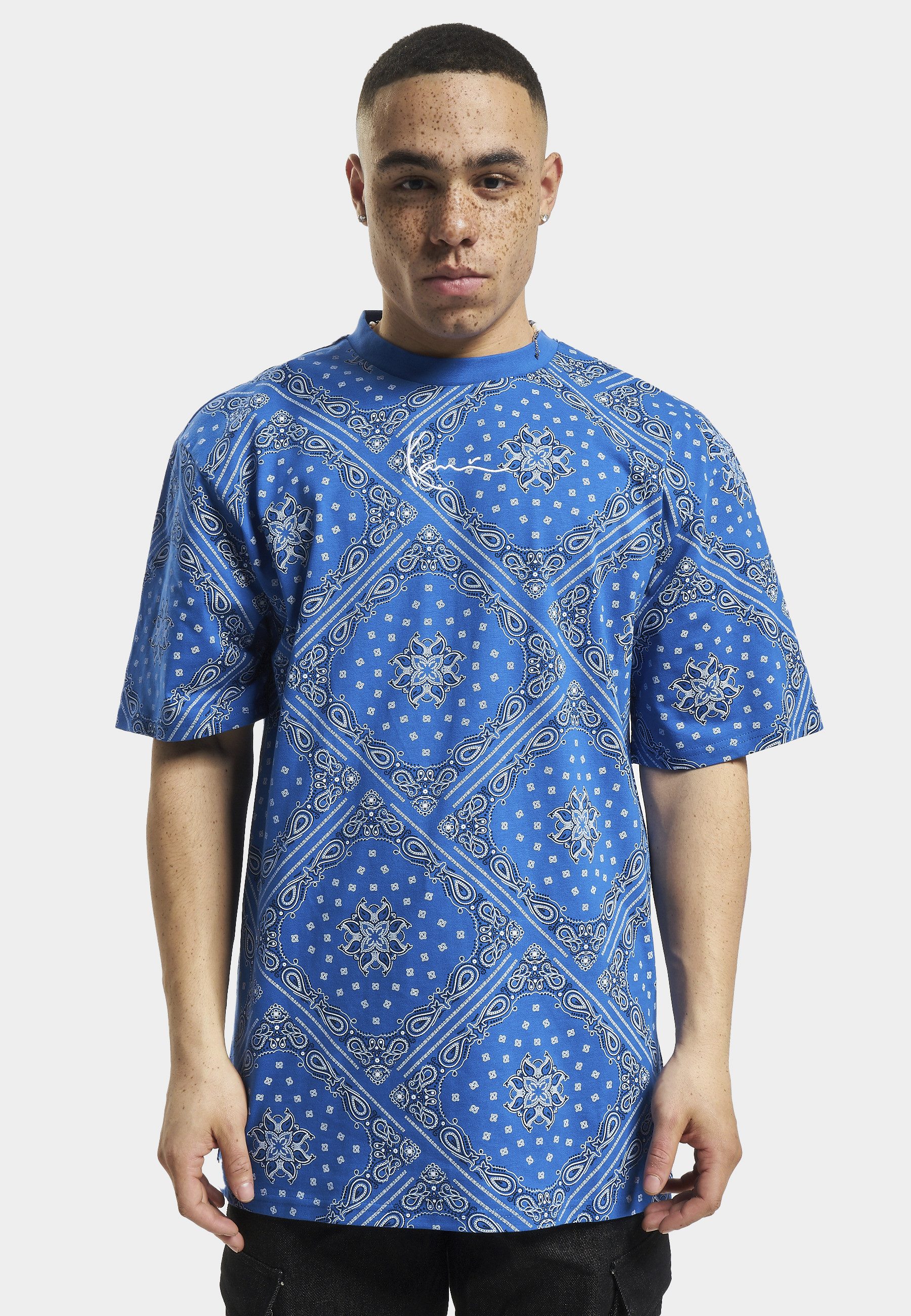 Karl Kani T-Shirt Karl Kani Herren KM232-042-3 KK Small Signature Paisley Tee (1-tlg)