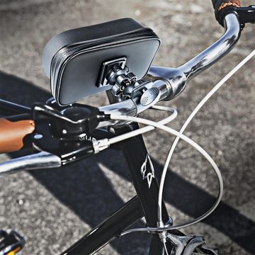 CoolGadget Universalhalter Lenker Handy-Halterung, (bis 5,5 Zoll, Universal Fahrrad Smartphone Halter Motorrad Bike Tasche)