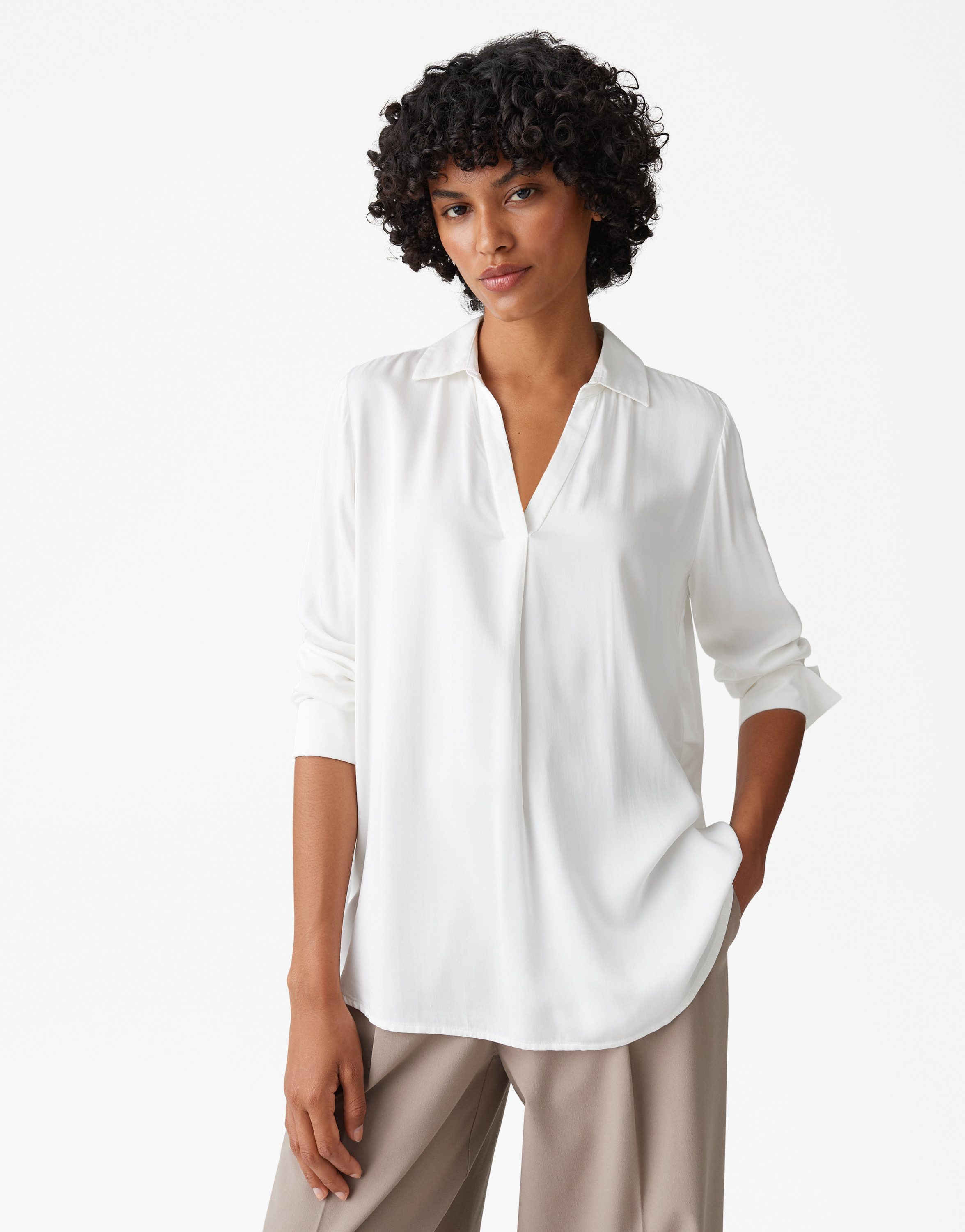 OPUS Shirtbluse FANGI Regular aus fließender Viskose