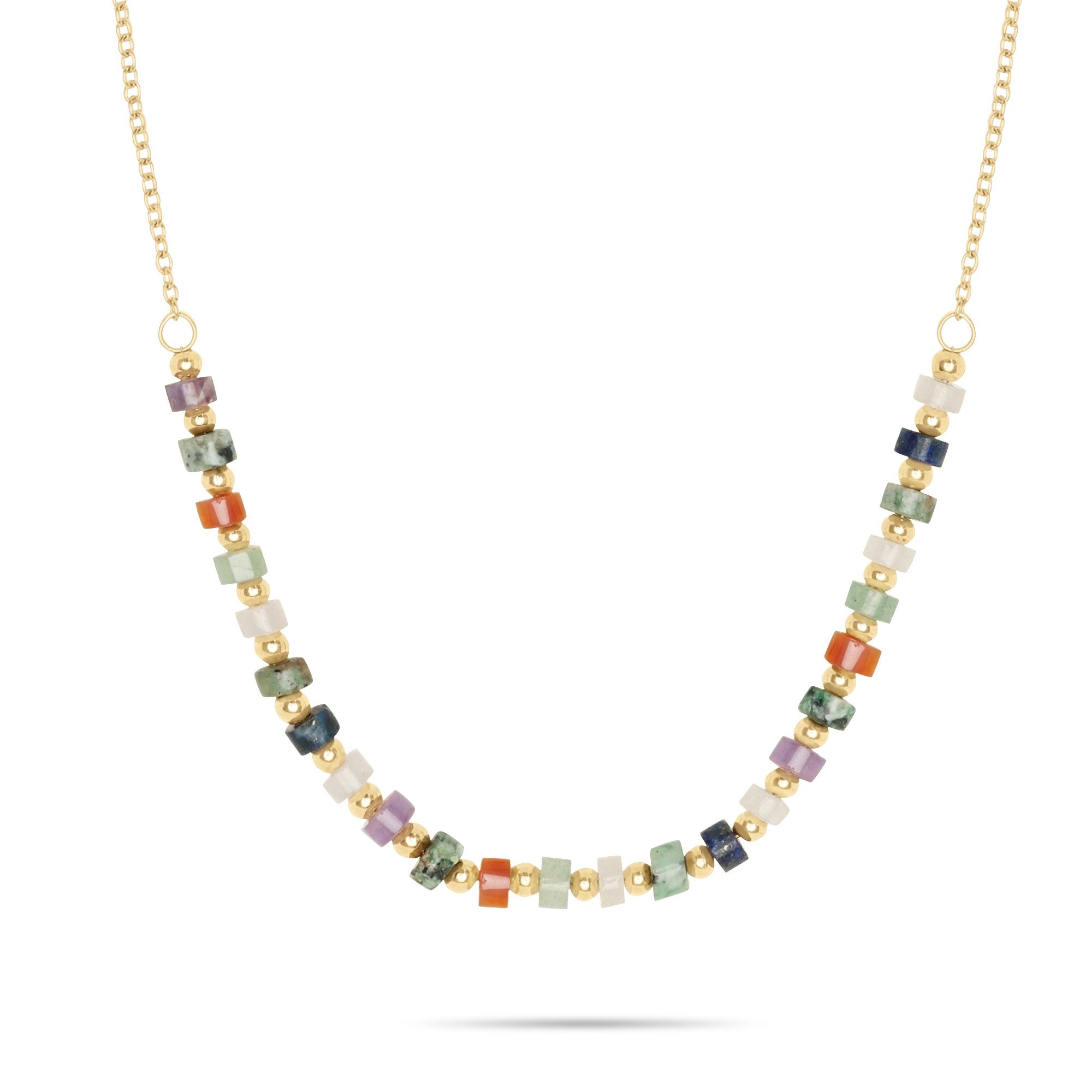 s.Oliver Kette ohne Anhänger Colorful Beads, mit Glasperle