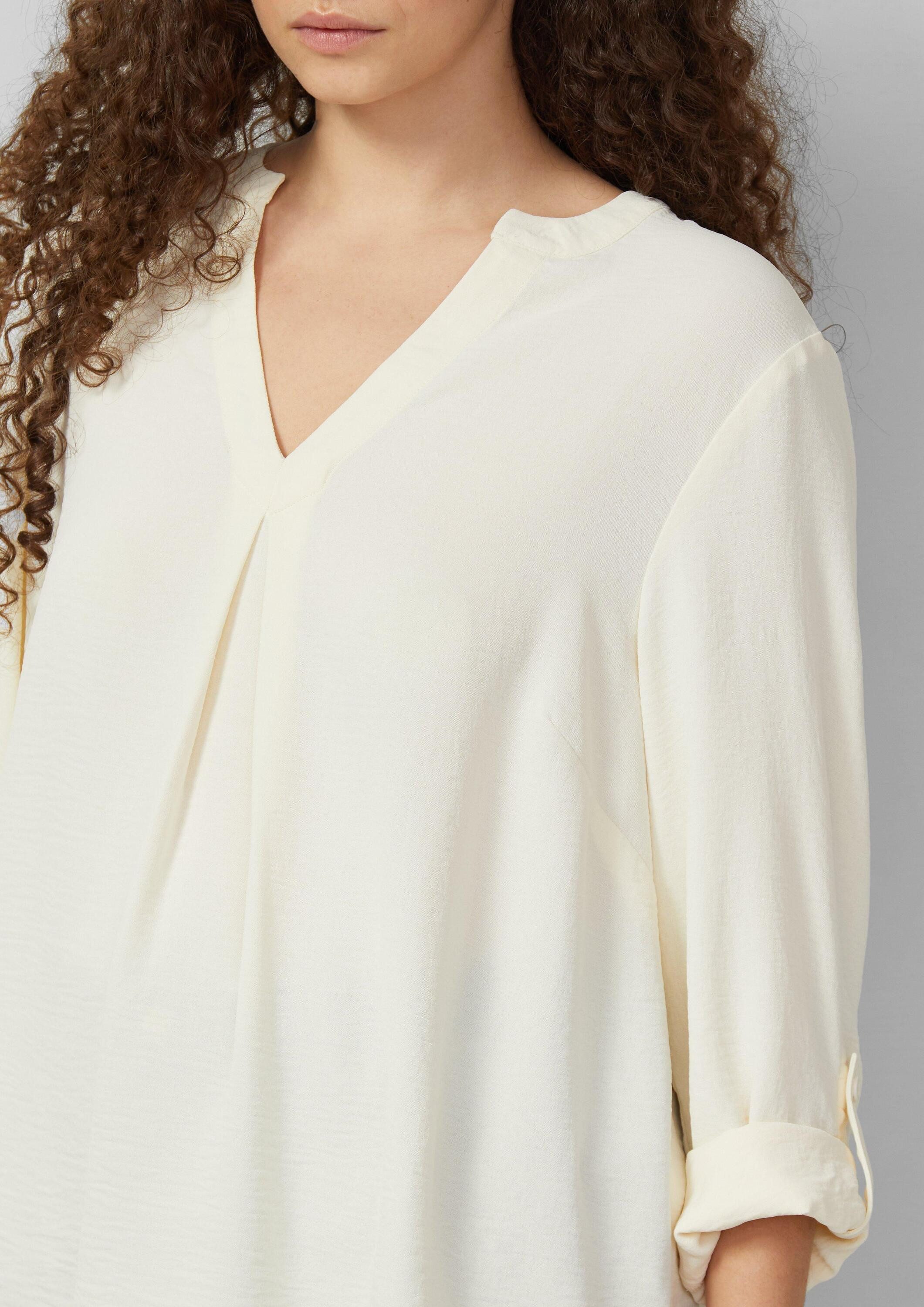 QS Langarmbluse Bluse Tunikabluse