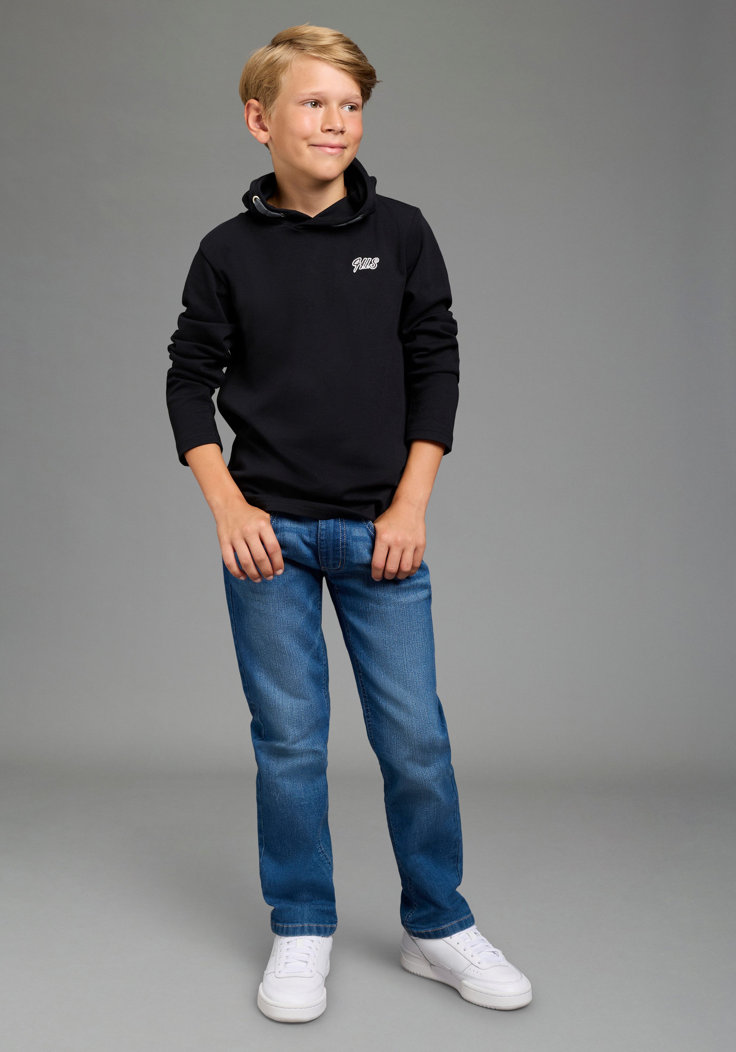 H.I.S Relax-fit-Jeans H.I.S Stretchjeans in gerader Form für Jungen Für TEENS. Gerade Jeans in authentischer Waschung – Bild 4 von 5