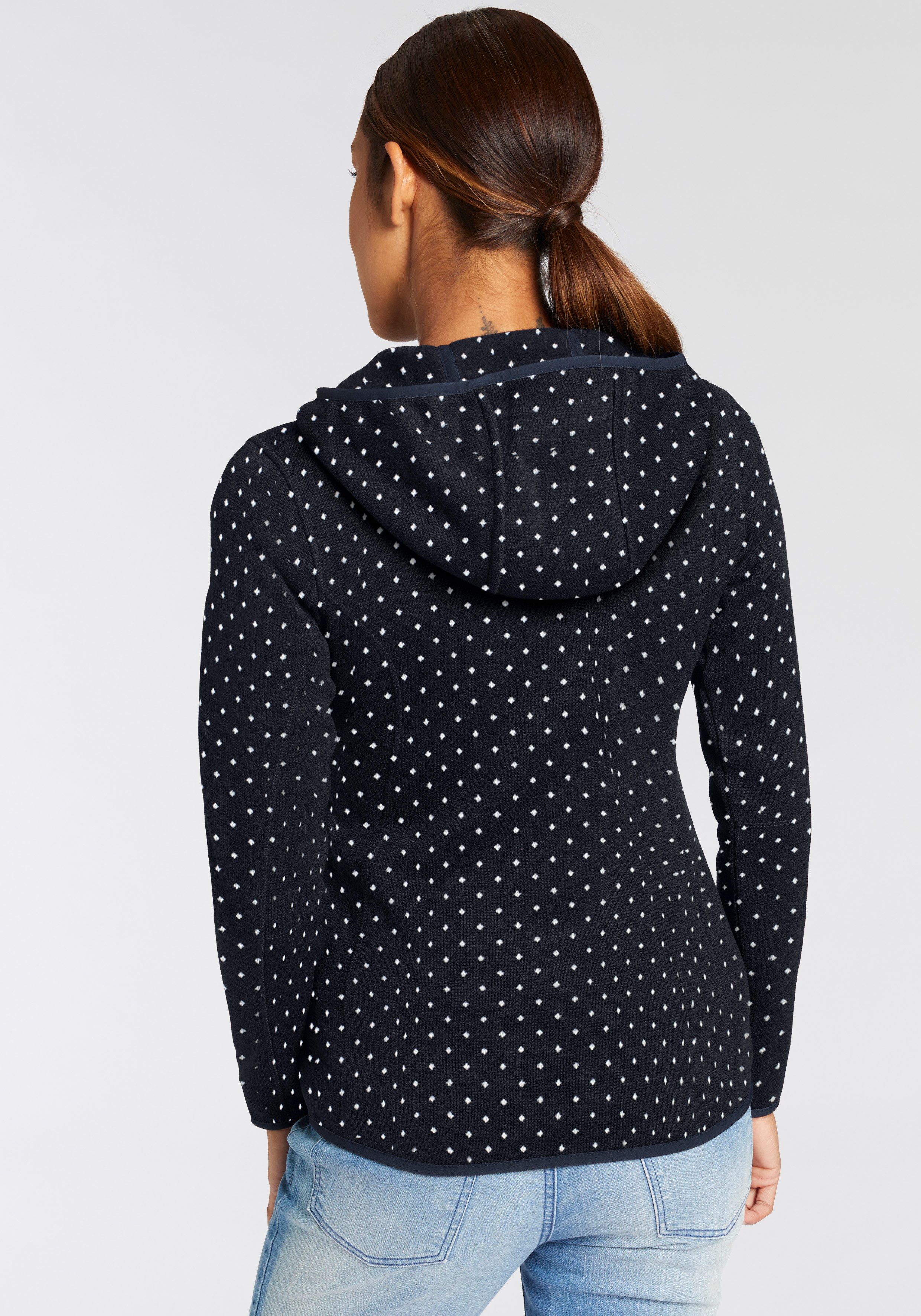 CMP Strickfleecejacke WOMAN JACKET FIX HOOD wärmend, Übergangsjacke günstig online kaufen