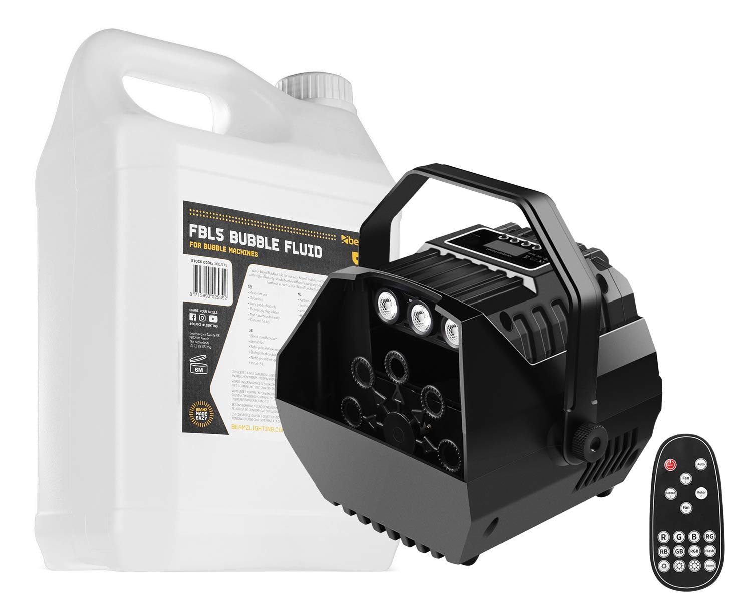 E-Lektron Мыльные пузыриmaschine B102 Мыльные пузыриmaschine mit LED Beleuchtung, inkl. Fernbedienung für Maschine und Lichteffekt