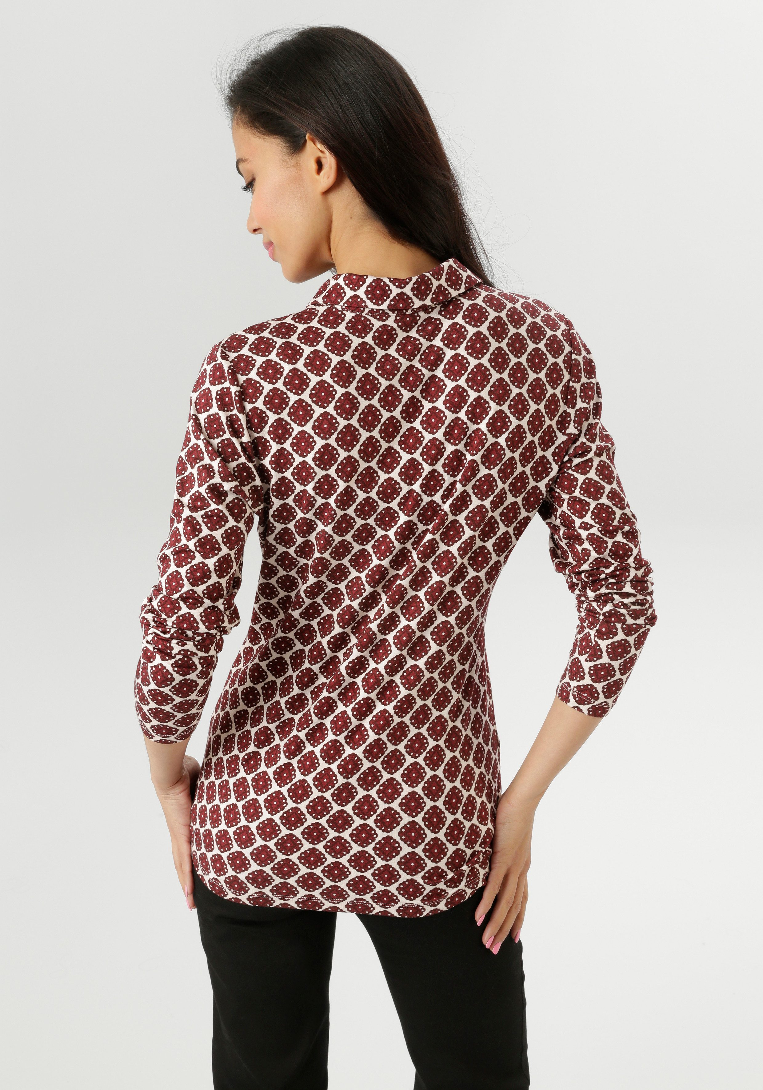 Aniston SELECTED Hemdbluse mit extravagantem, farbenfrohen günstig online kaufen