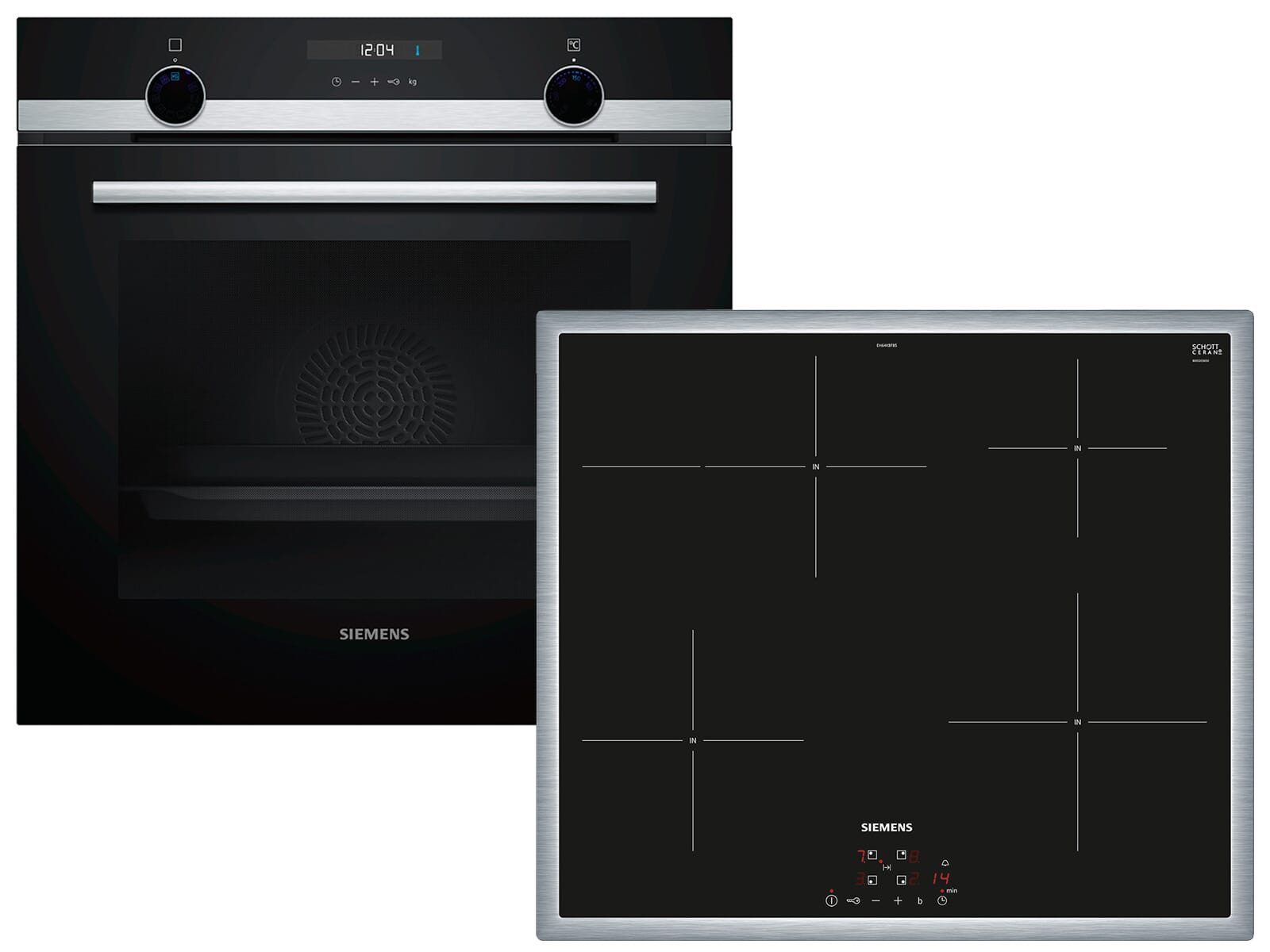 SIEMENS Backofen-Set, Powerboost-Funktion, Timer