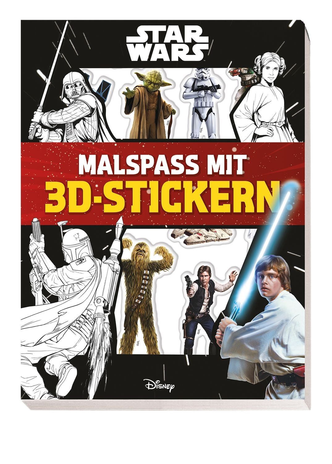Star Wars: Malspaß mit 3D-Stickern / Panini