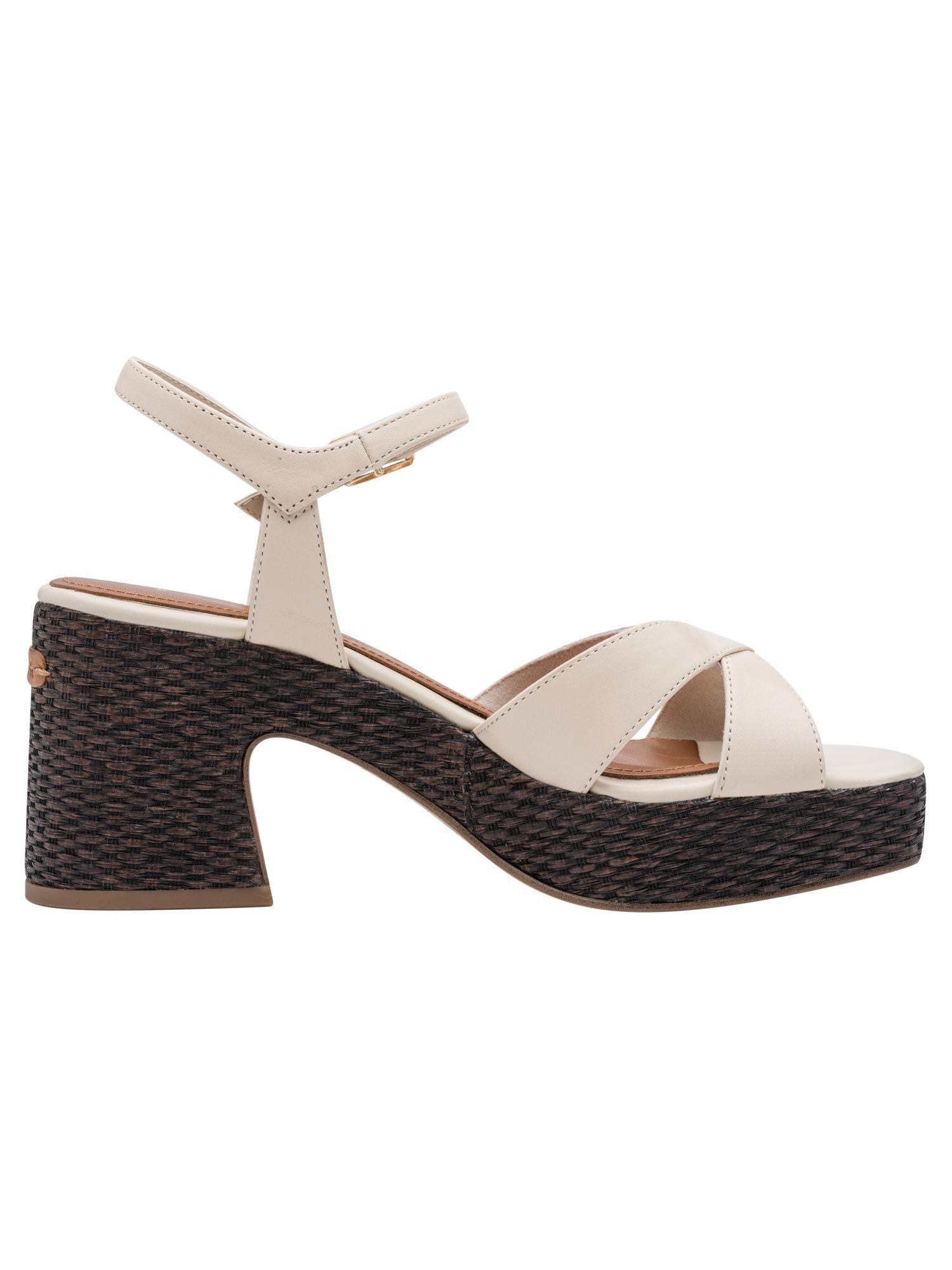 Tamaris TOUCH-IT, ANTIslide aus Leder Blockabsatz Sandalette TOUCH-IT