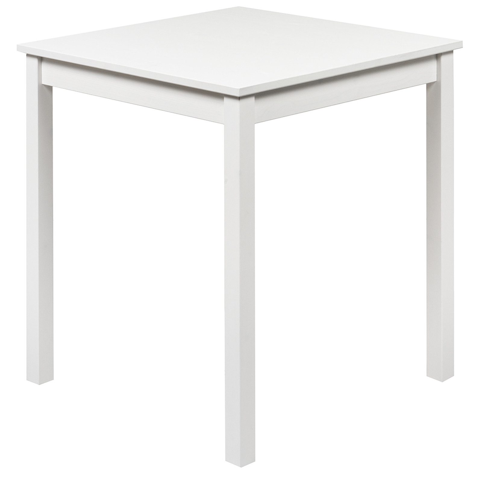 hagge home Esstisch, Tisch Küchentisch Esszimmertisch Kiefernholz Weiß 68x68x75cm