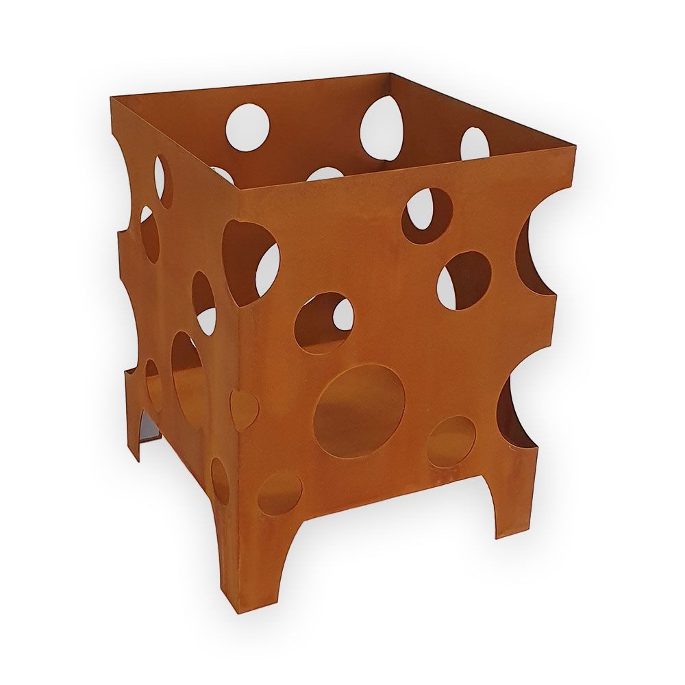 Feuerfest 123 GmbH Feuerkorb ØVENDECK Aalborg - Edelrost Feuerstelle aus Cortenstahl, Hochwertiges Design, unempfindlicher & langlebiger Deko-Rost