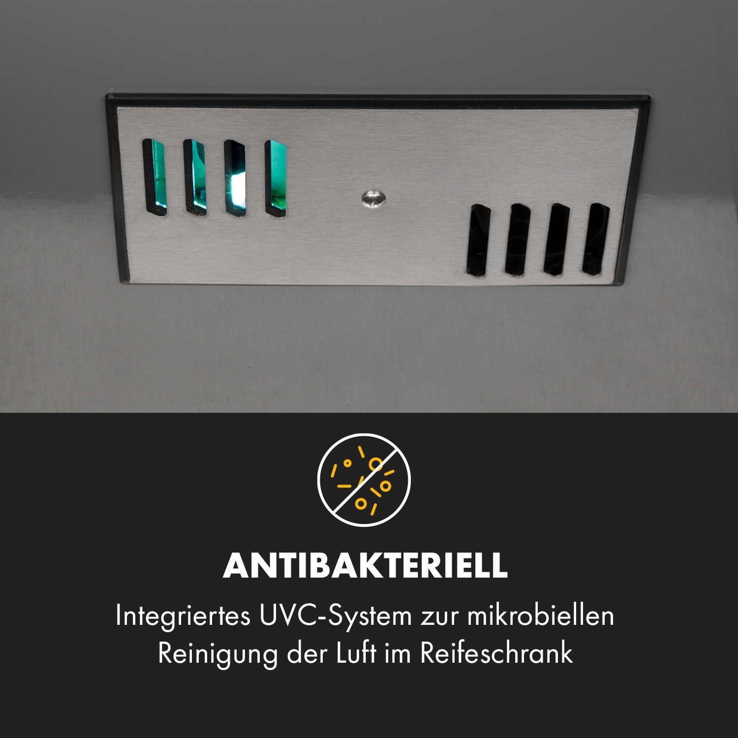 hoch, Kühlschrank 82 Getränkekühlschrank Steakhouse cm Flesich 10035176, 59.5 cm Klarstein breit, Fleischreifeschrank HEA10-SteakhousePro