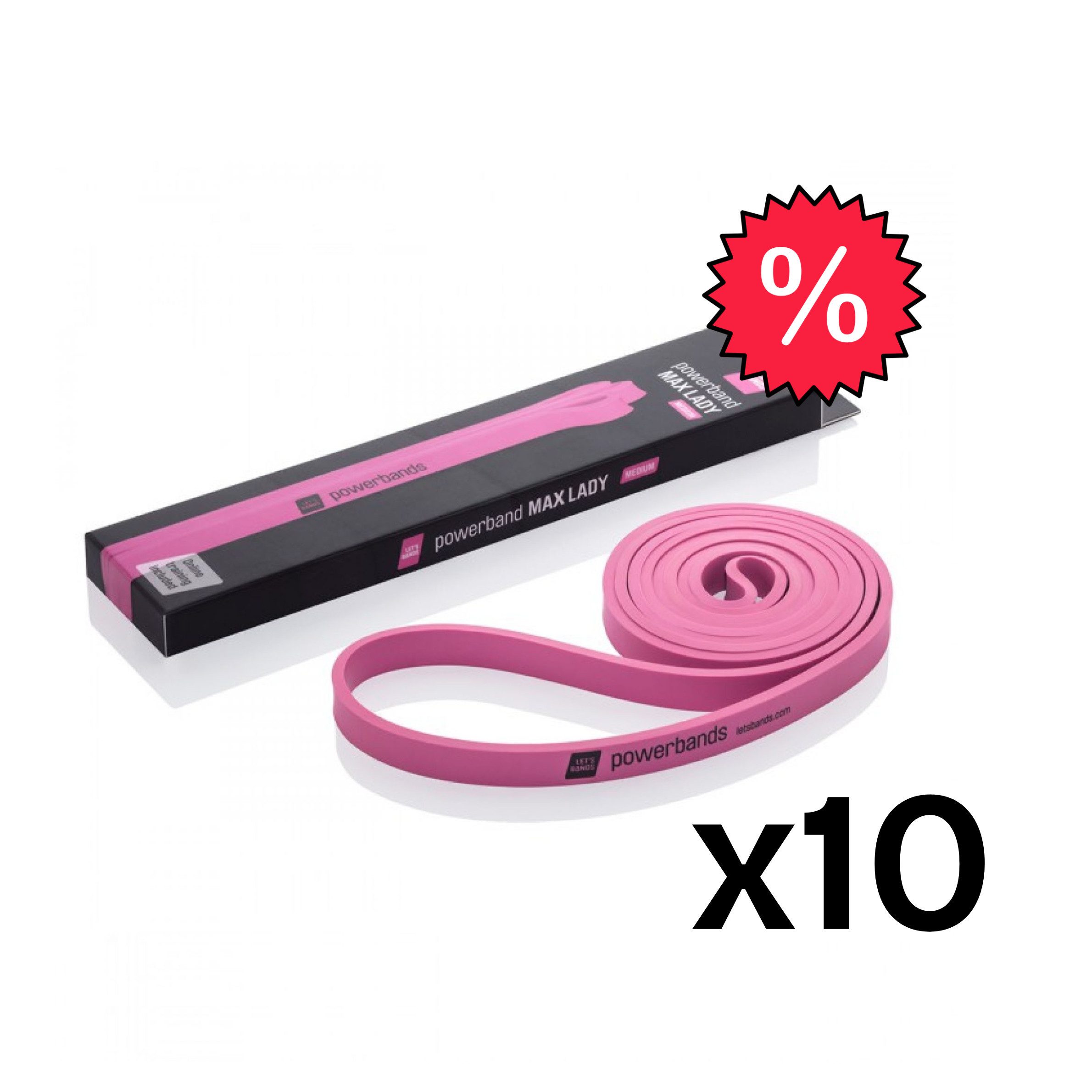 10er SET pink (MAX LADY, medium)