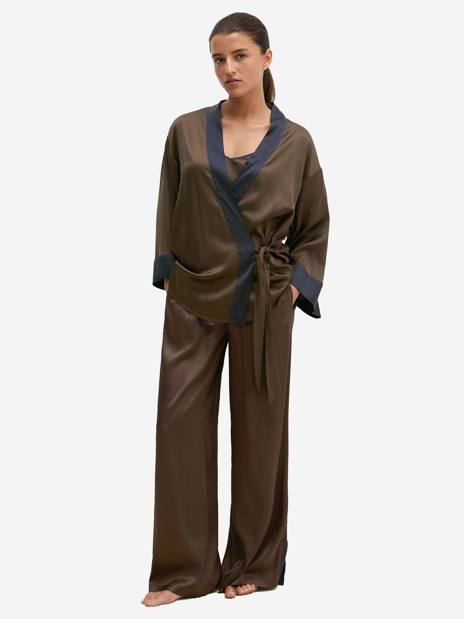 Marc O'Polo Morgenmantel classic, Hausmantel, Kimono, Bademantel