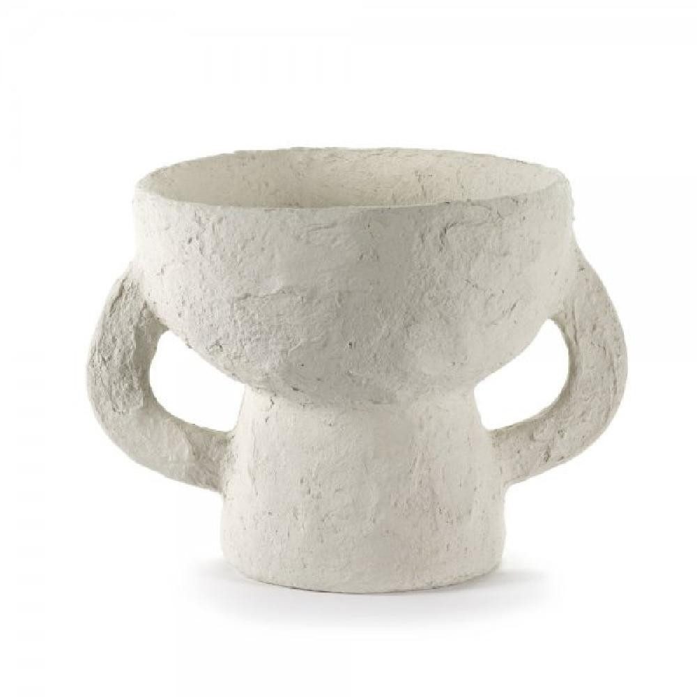 Serax Dekovase SERAX Vase Earth Small Paper Maché White (H22,5cm)