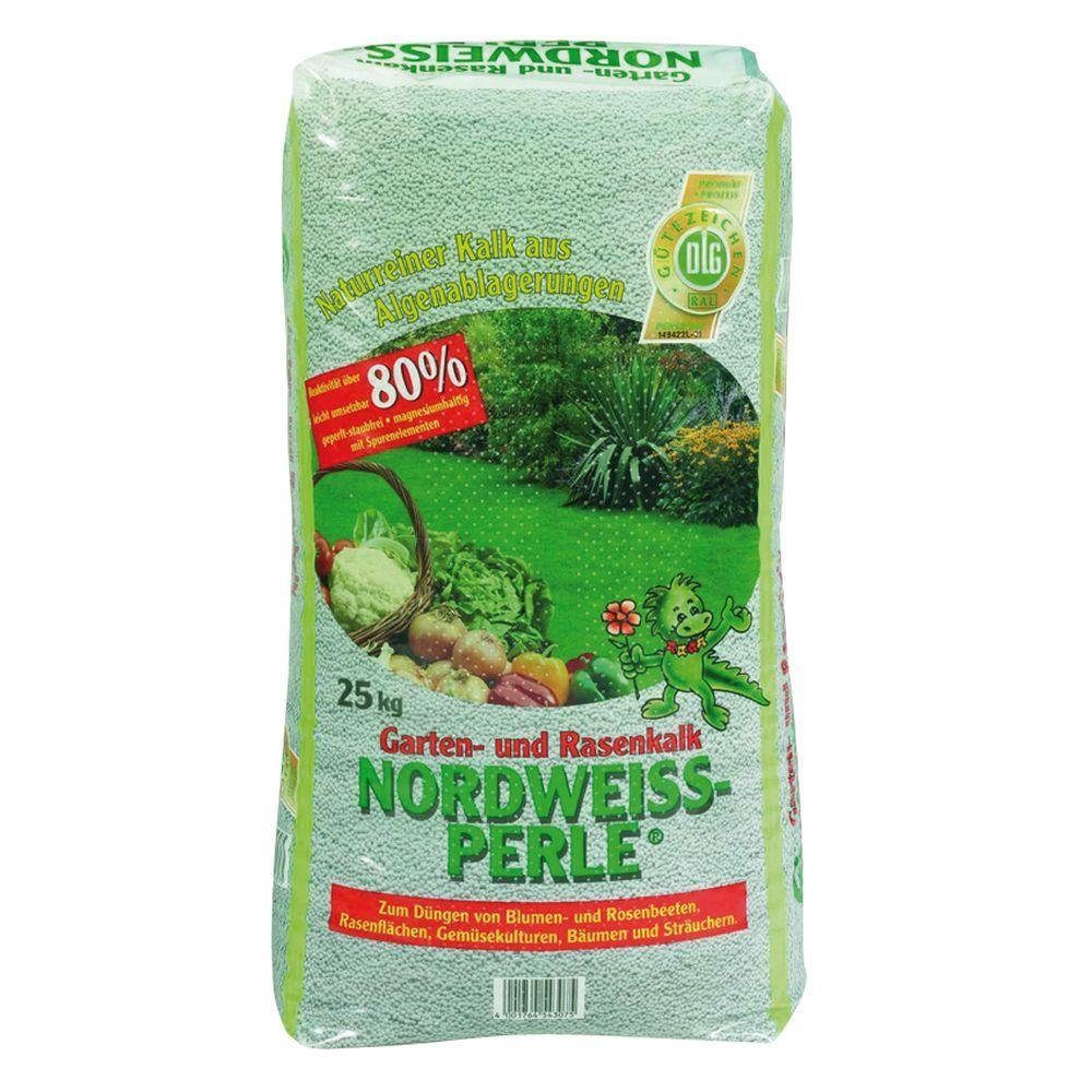 Beckmann IM GARTEN Rasendünger Gartenkalk Rasenkalk NordweissPerle® 25