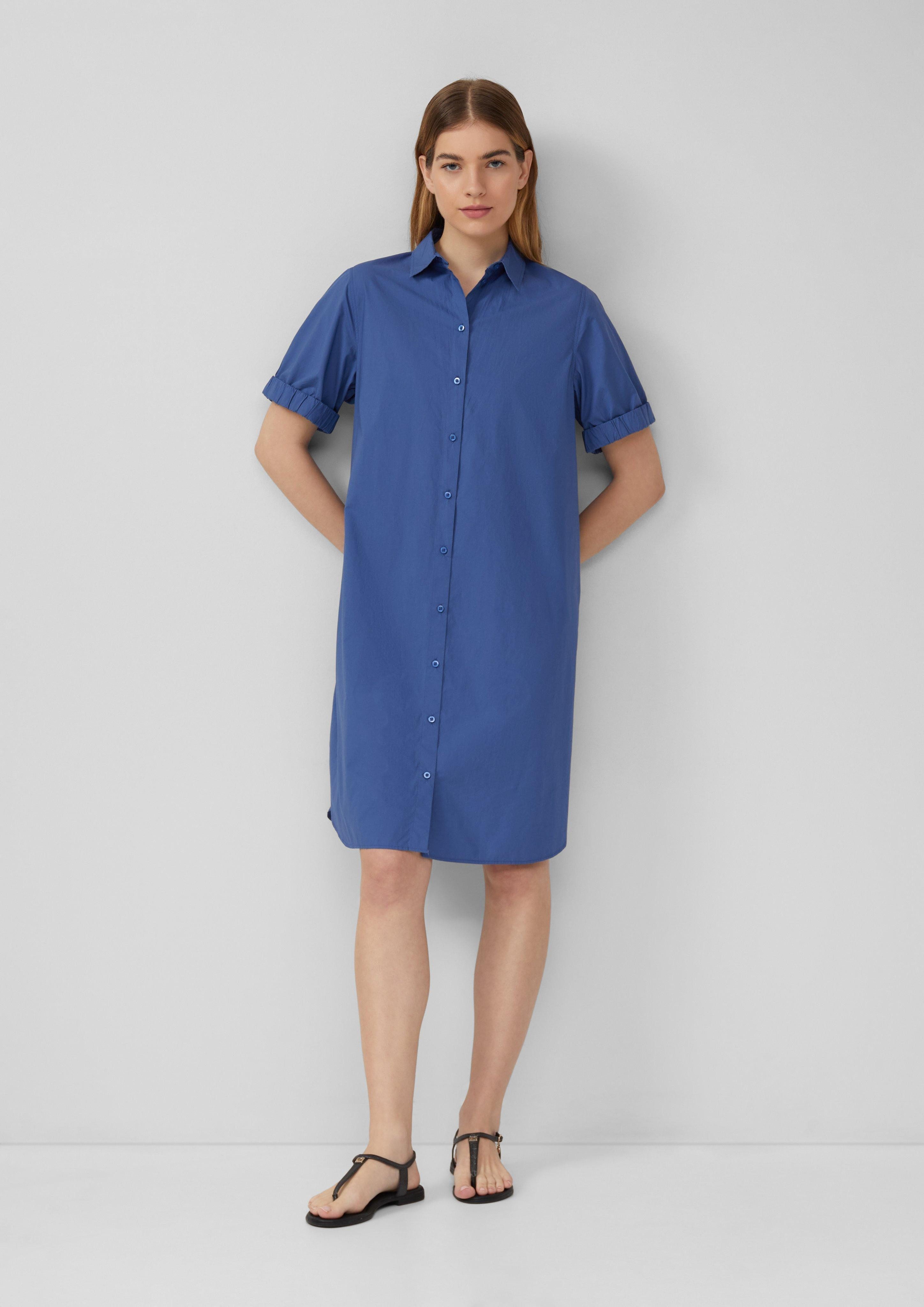 Minikleid Oversized Blusenkleid mit Smok-Detail