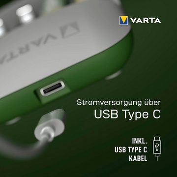 VARTA Eco Charger Pro Recycled + 4 x 2100 mAh AA Batterie-Ladegerät (Packung)