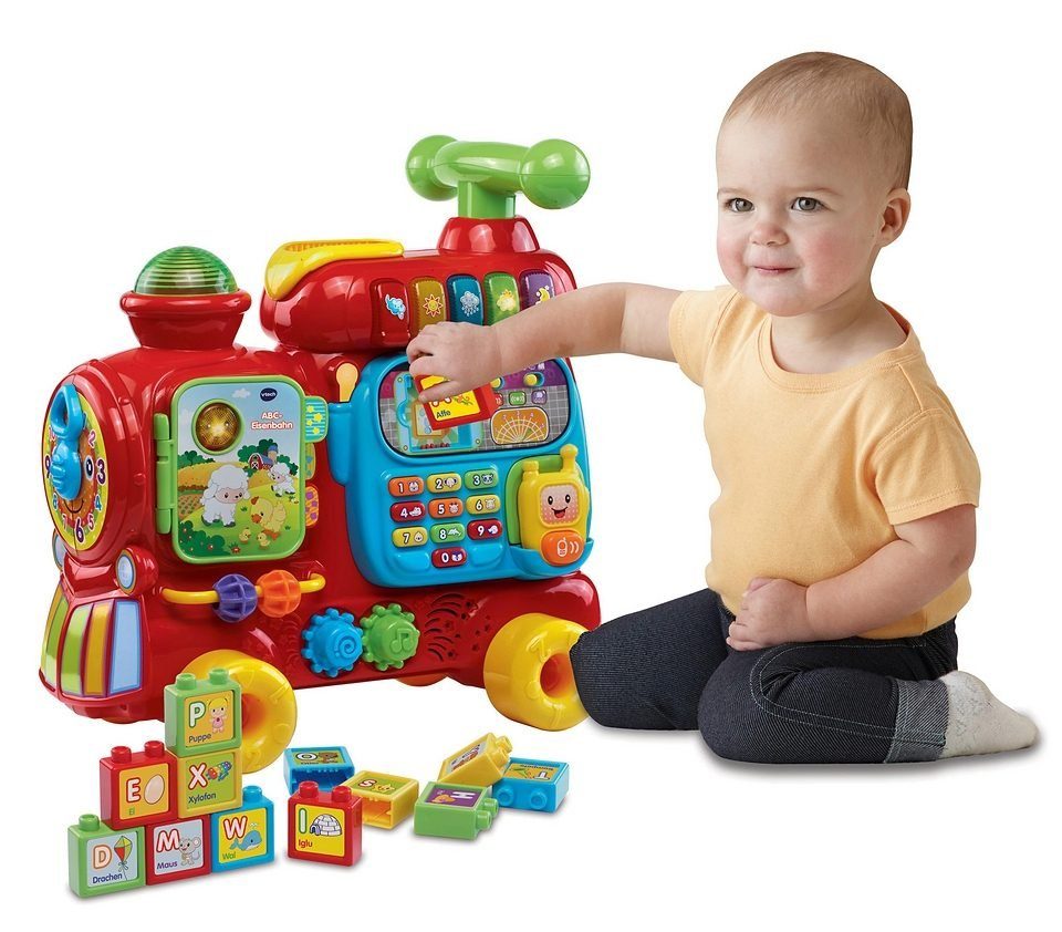 Vtech® Spielzeug-Eisenbahn VTechBaby, ABC-Eisenbahn, (15-tlg)