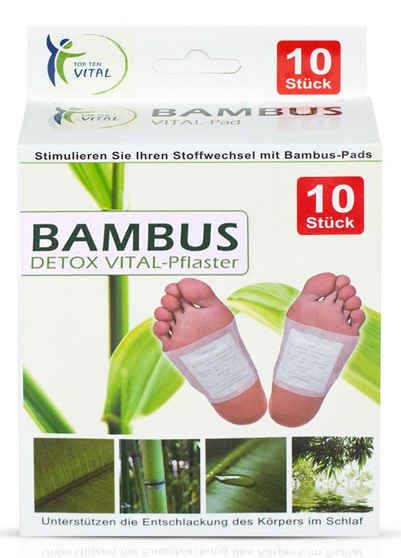 Top Ten Handels GmbH Wundpflaster 24x Bambuspflaster 10er Vitalpads Stoffwechsel Schlaf Gesundheit Fuß