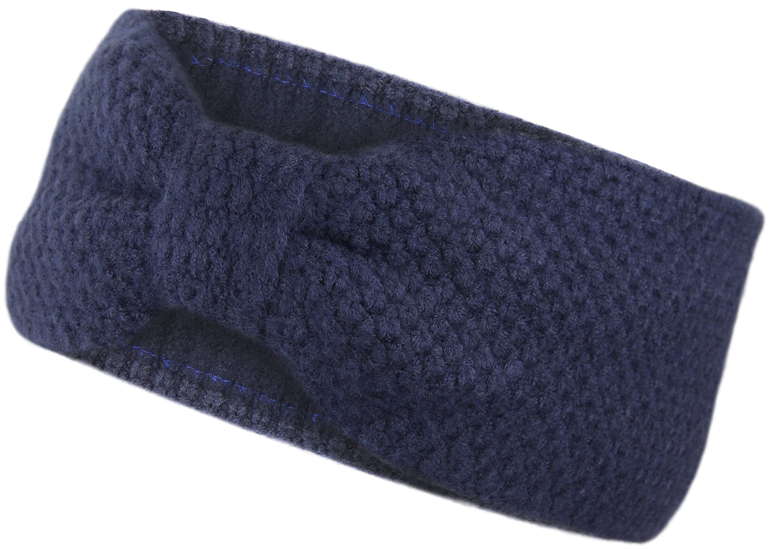 Frentree Stirnband Gefüttertes Haarband, Ohrenwärmer für Damen und Mädchen, Strickmuster mit Schleife und weichem Fleece Innenfutter
