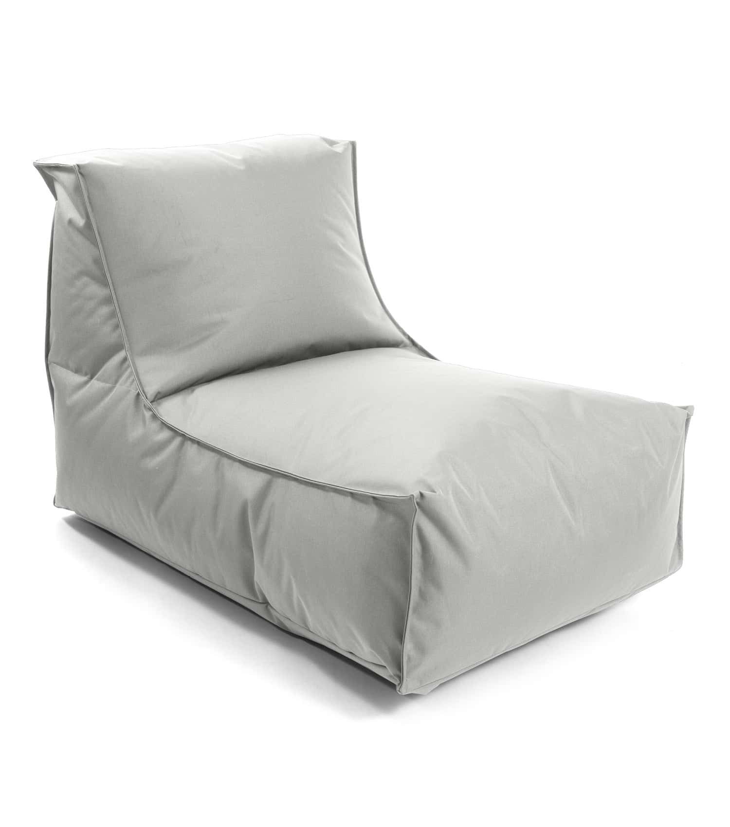 mokebo Sitzsack Der Sundowner (für drinnen & draußen), Bean Bag Outdoor für Kinder & Erwachsene, Relaxliege, Liege in Grau