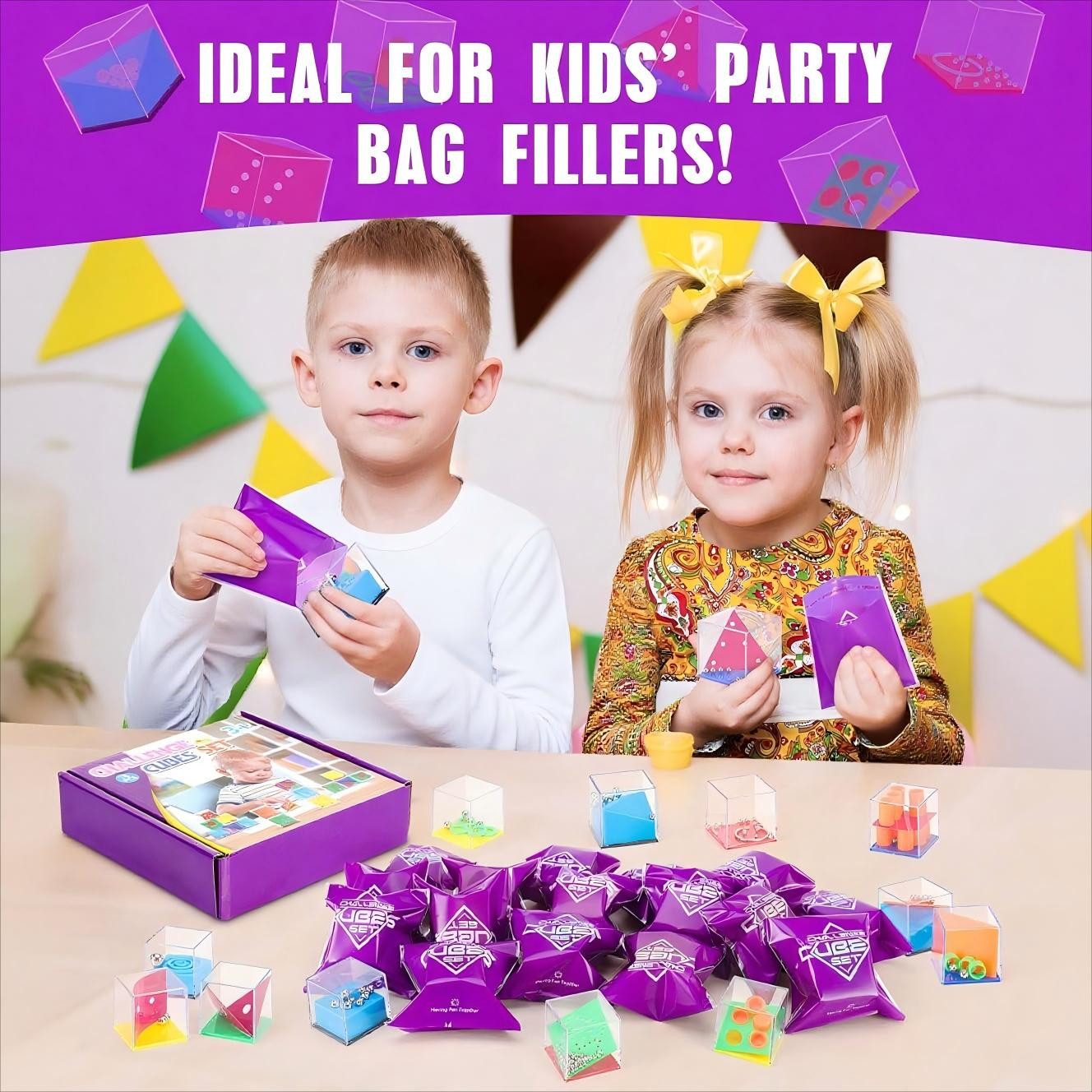 POPOLIC Lernspielzeug 16 Stück Geduldspiele für Kinder mit 16 lila Beutel, günstig online kaufen