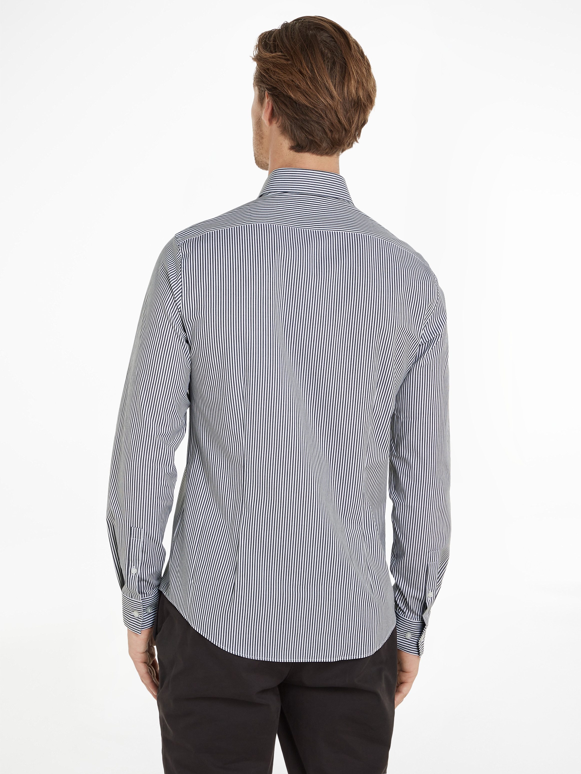 Calvin Klein Langarmhemd POPLIN STRIPE SLIM günstig online kaufen