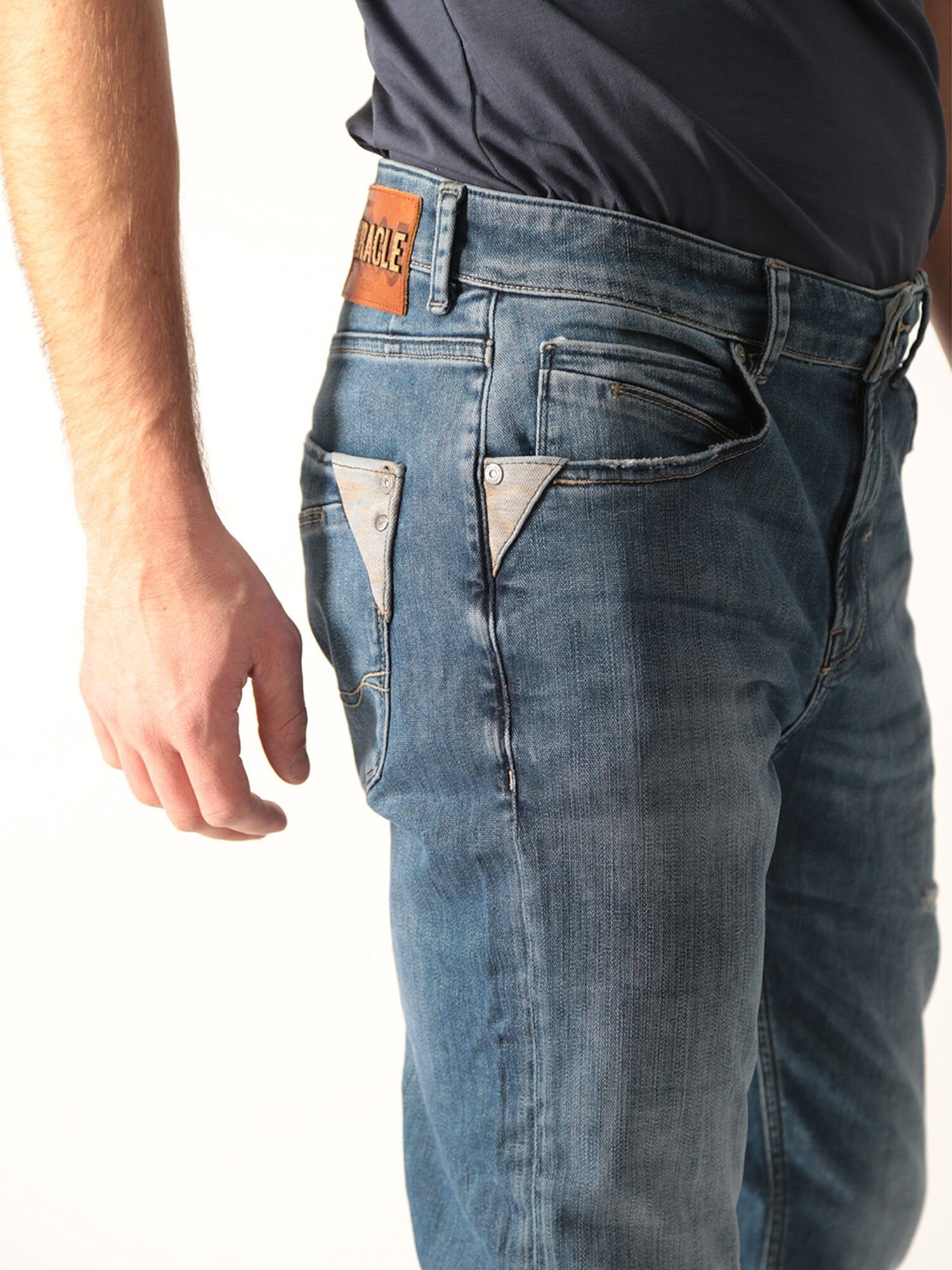 Miracle of Denim Five-Pocket-Design Ryder im Regular-fit-Jeans