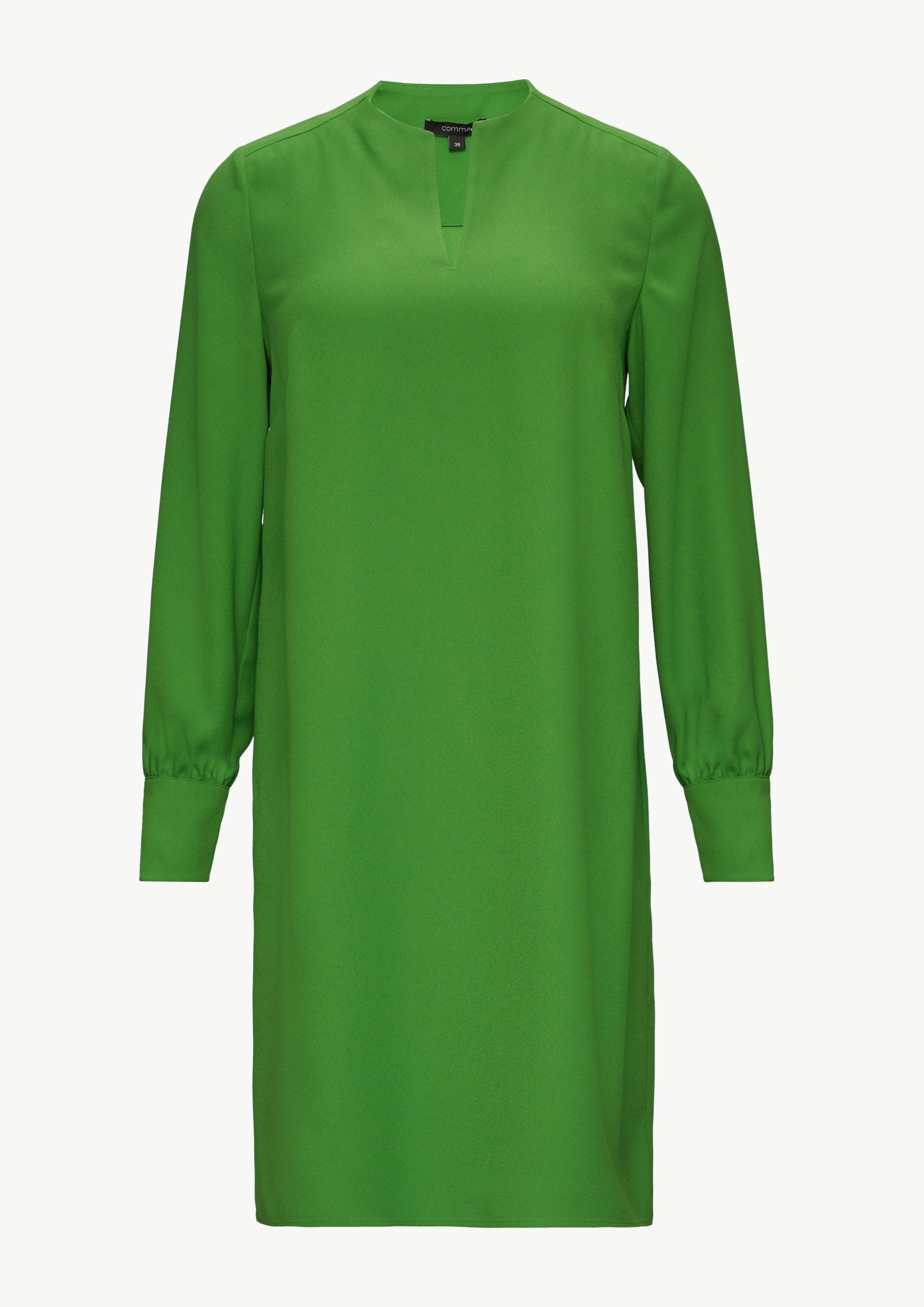 Minikleid Minikleid aus Crêpe mit Tunika-Ausschnitt