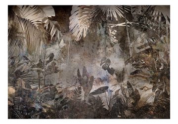 KUNSTLOFT Vliestapete Mysterious Jungle 0.98x0.7 m, matt, lichtbeständige Design Tapete