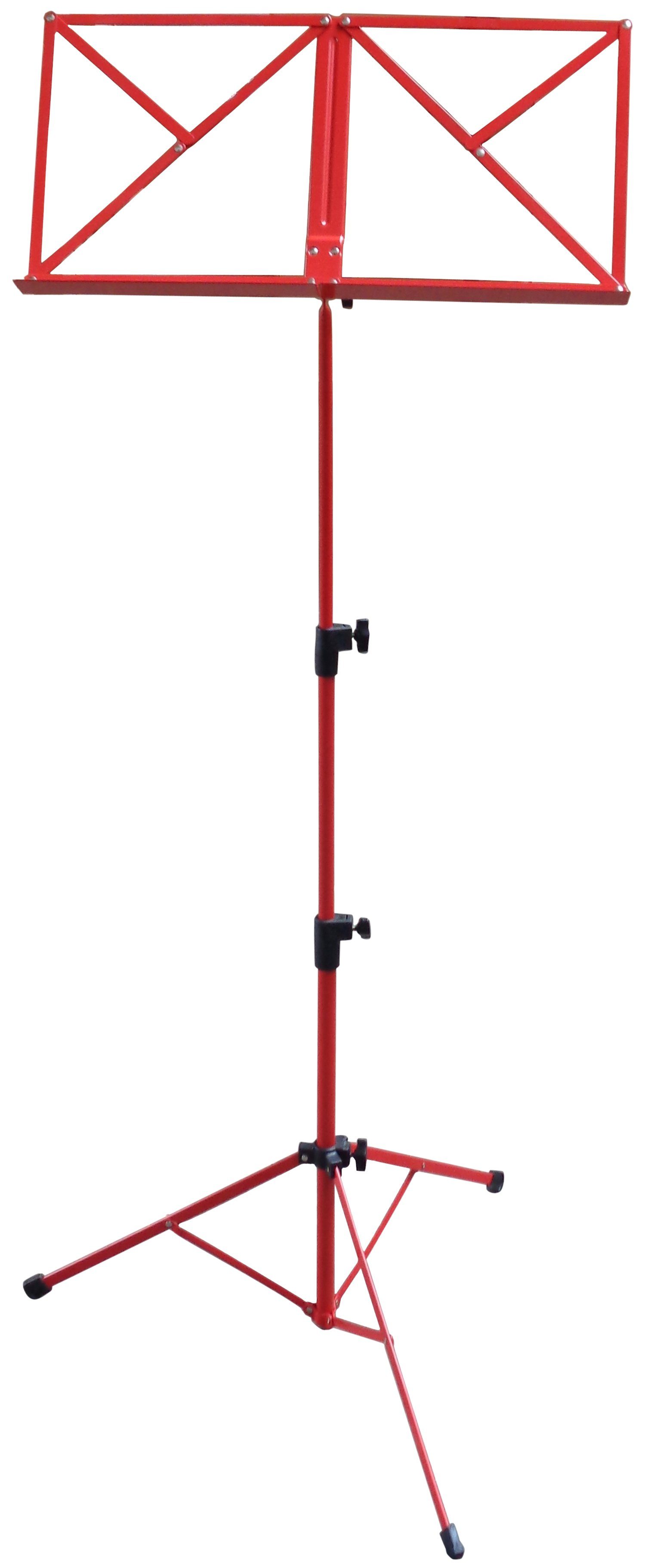 MSA Notenpult Notenständer, große Auflage, Tasche, (Höhenverstellbar bis 123cm)