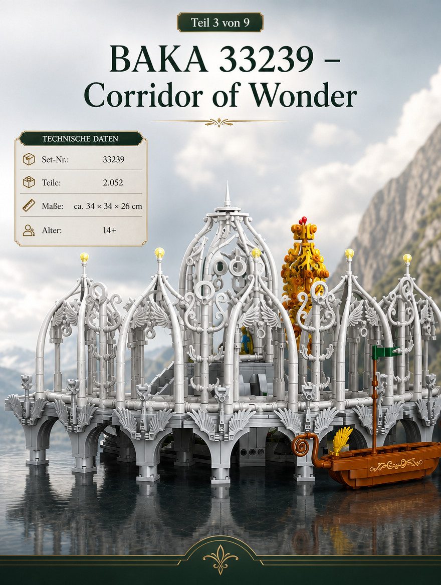 BAKA BAKA 33239 Corridor of Wonder 2.052 Teile Valley Twilight Konstruktions-Spielset, (2052 St)