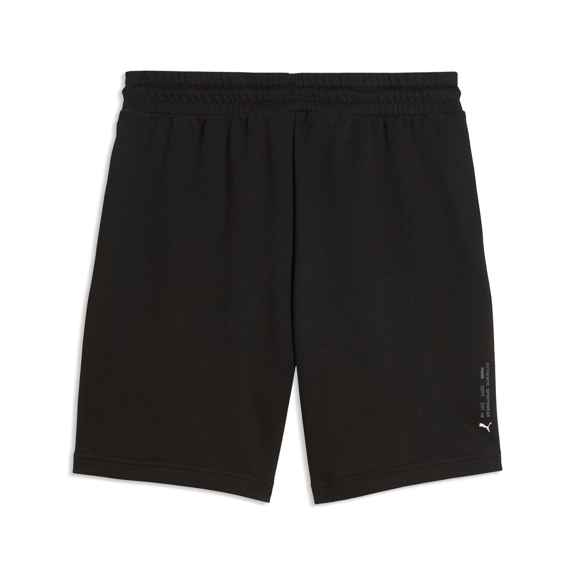 PUMA Trainingsshorts SPORT GRAPHIC SHORTS 8 TR mit Eingrifftaschen, ca. Mitte Knie Länge, aus Baumwollmischung